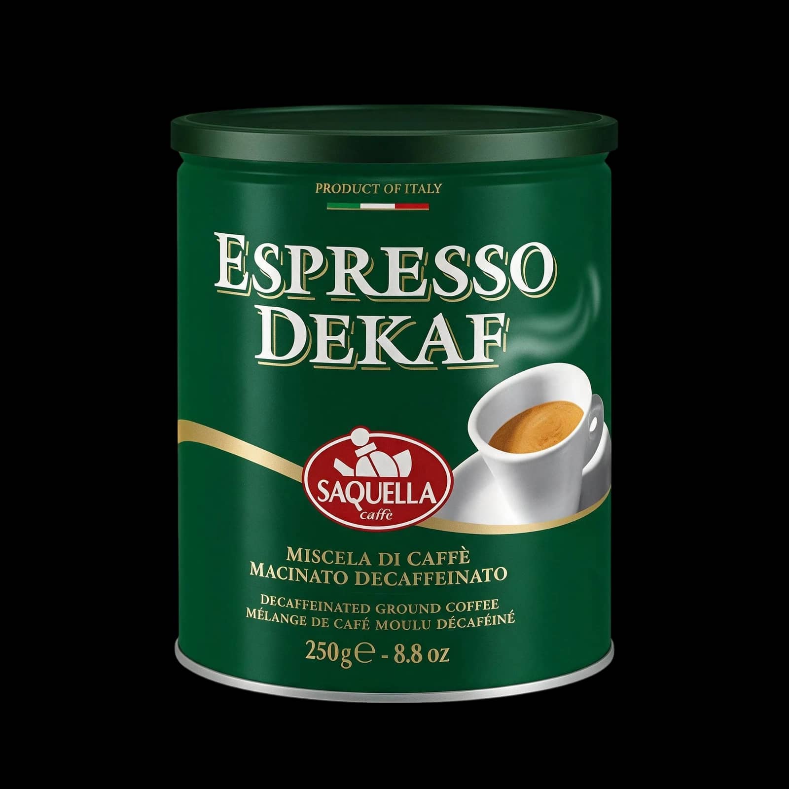 Saquella Espresso Decaffeinato Macinato