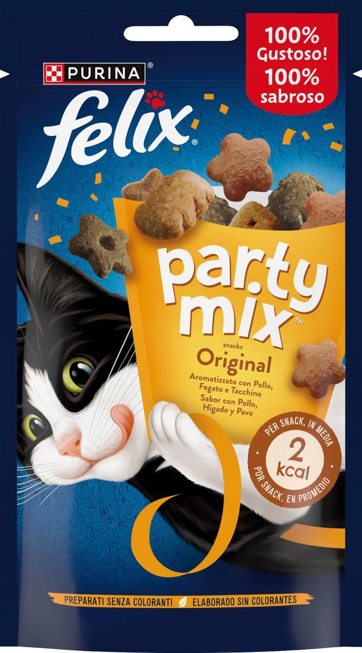 Purina Felix Party Mix Pollo, Fegato e Tacchino | Pet Food, immagine 1