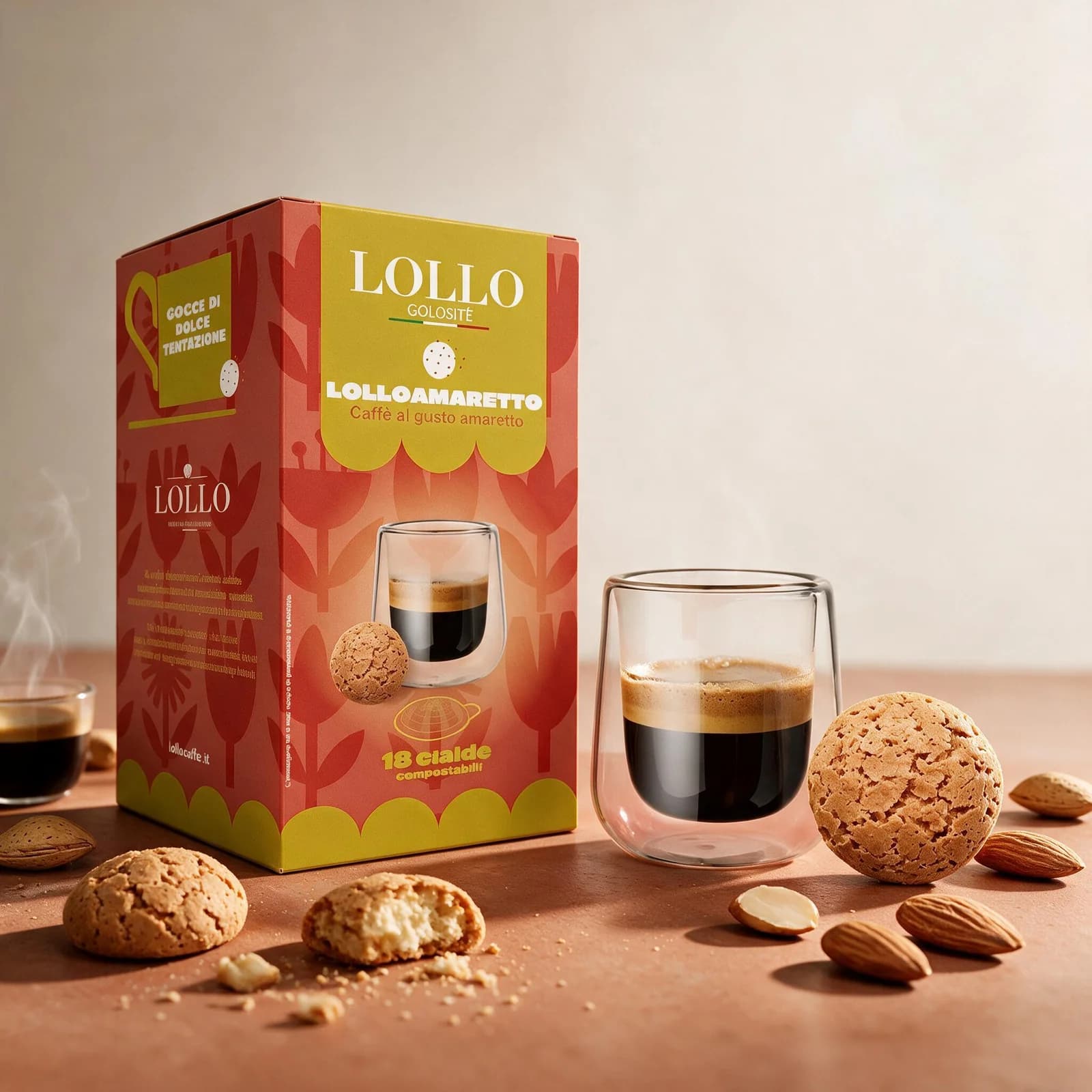 Lollo Caffè all'Amaretto Cialde | ESE 44mm, immagine 2