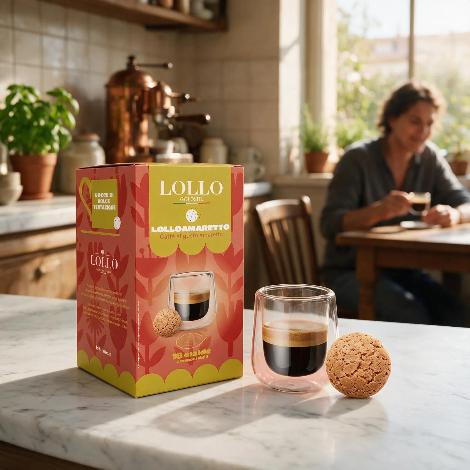 Lollo Caffè all'Amaretto Cialde | ESE 44mm, immagine 3