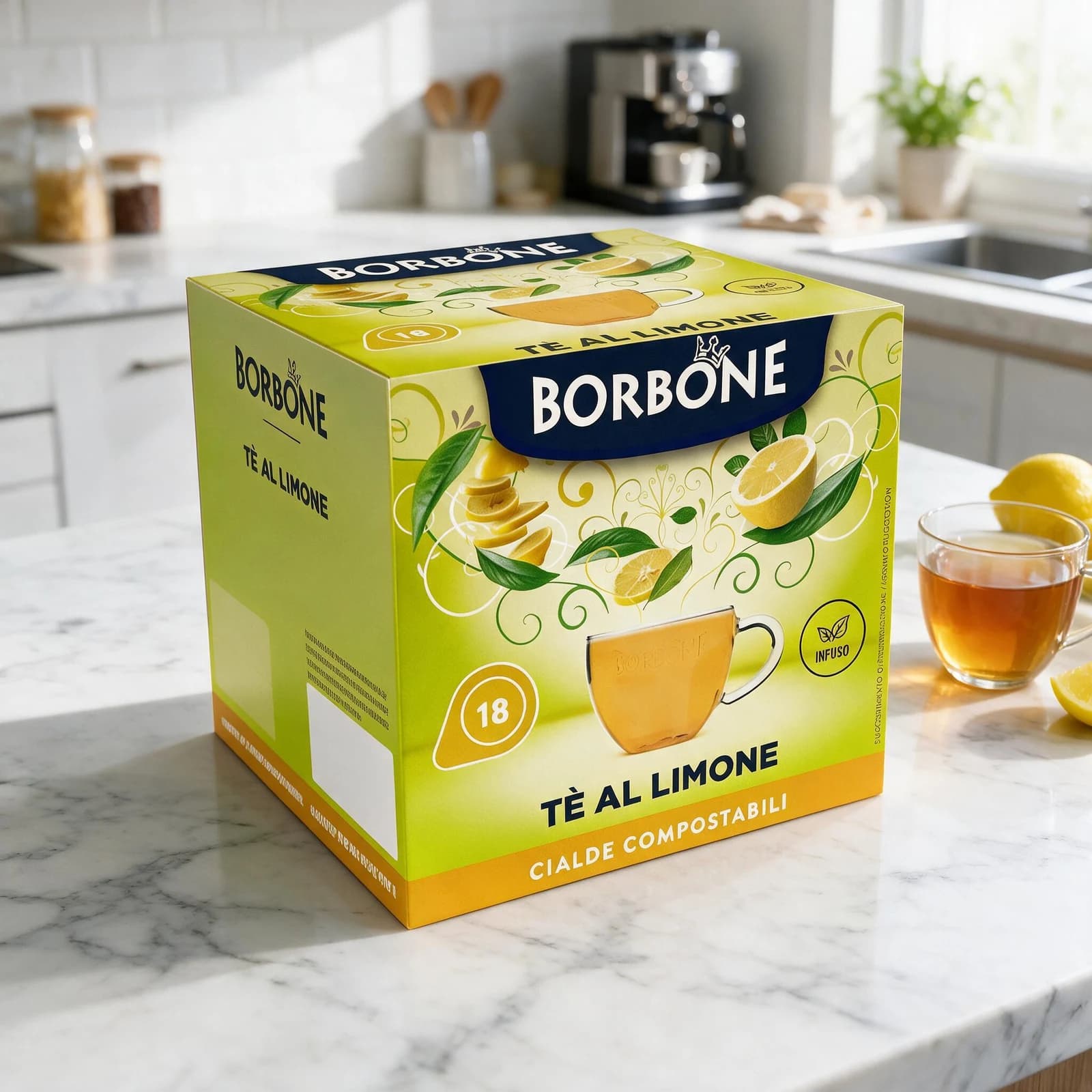 Borbone Thè al Limone Cialde | ESE 44mm, immagine 3