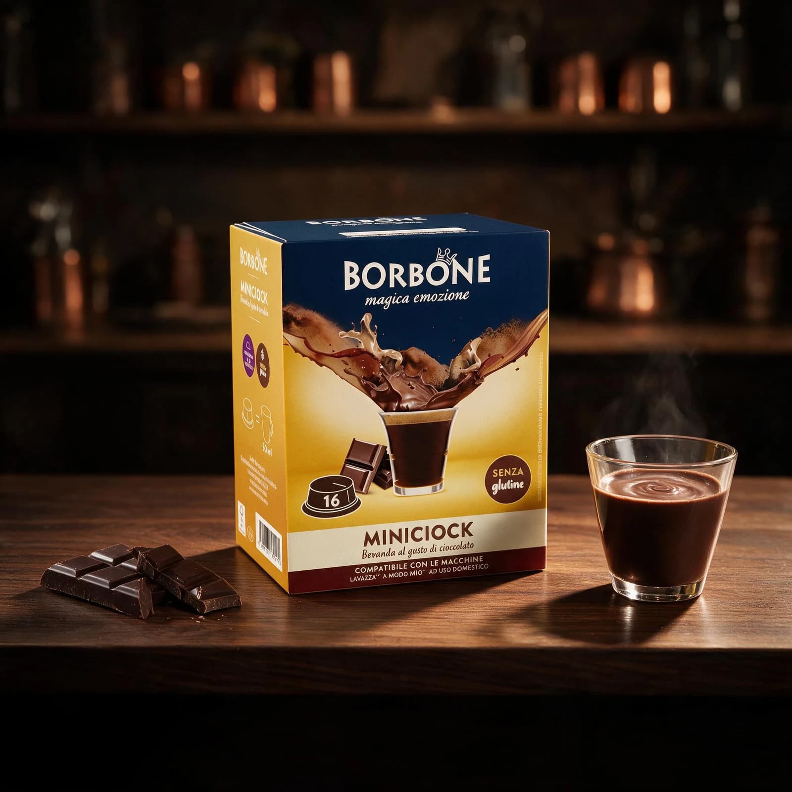 Borbone Miniciok Cioccolata Capsule | A Modo Mio, immagine 2
