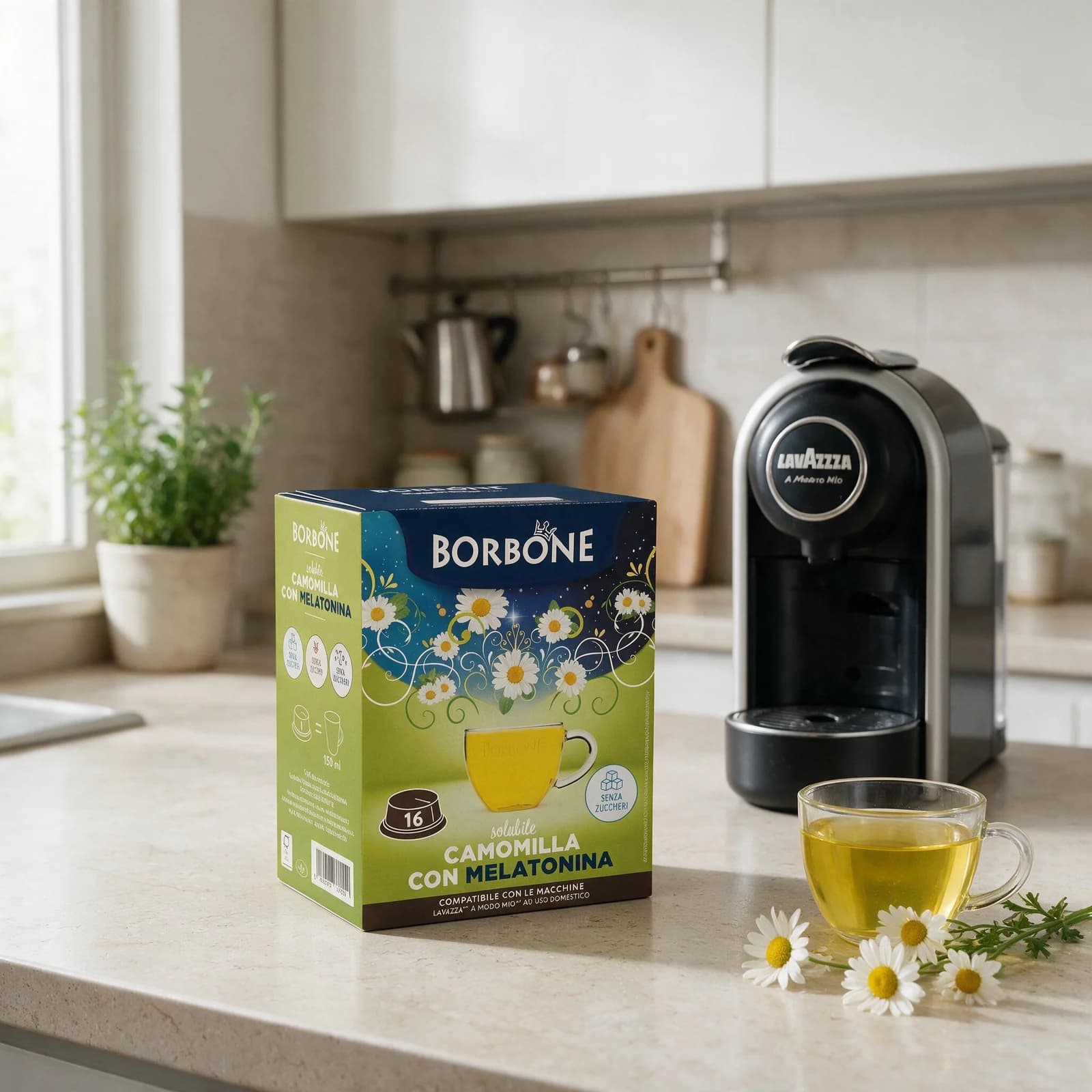 Borbone Camomilla e Melatonina Capsule | A Modo Mio, immagine 4