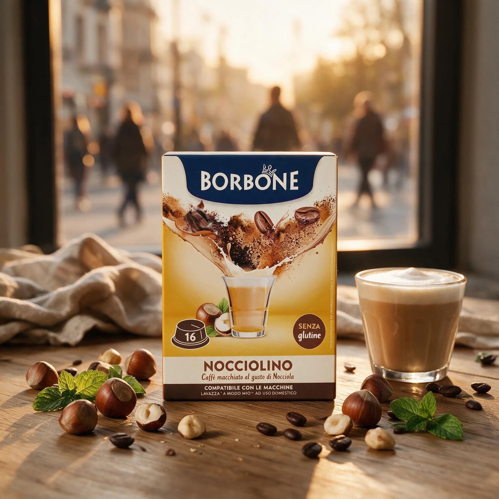 Borbone Nocciolino Intenso Capsule | A Modo Mio, immagine 2