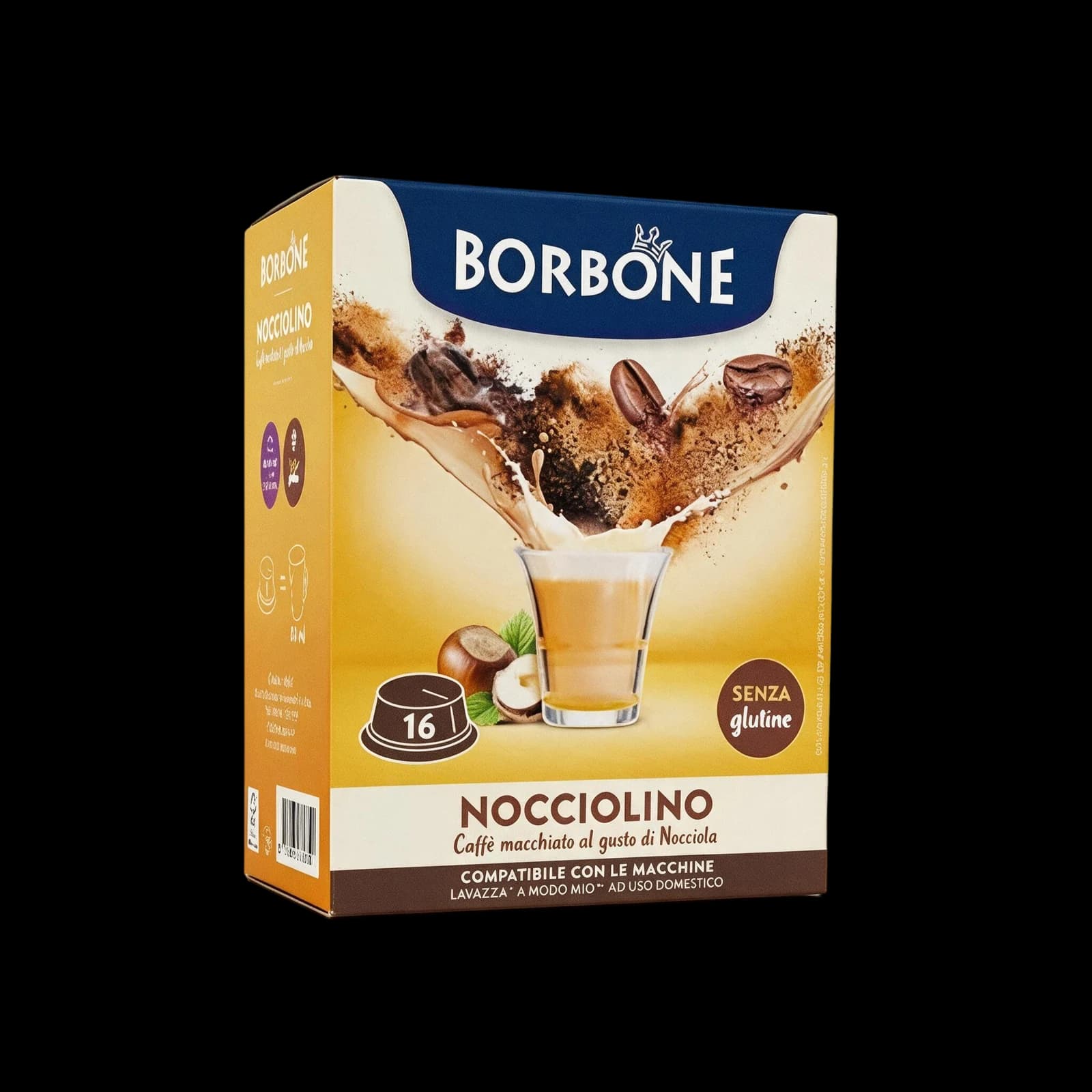 Borbone Nocciolino Intenso Capsule | A Modo Mio, immagine 1