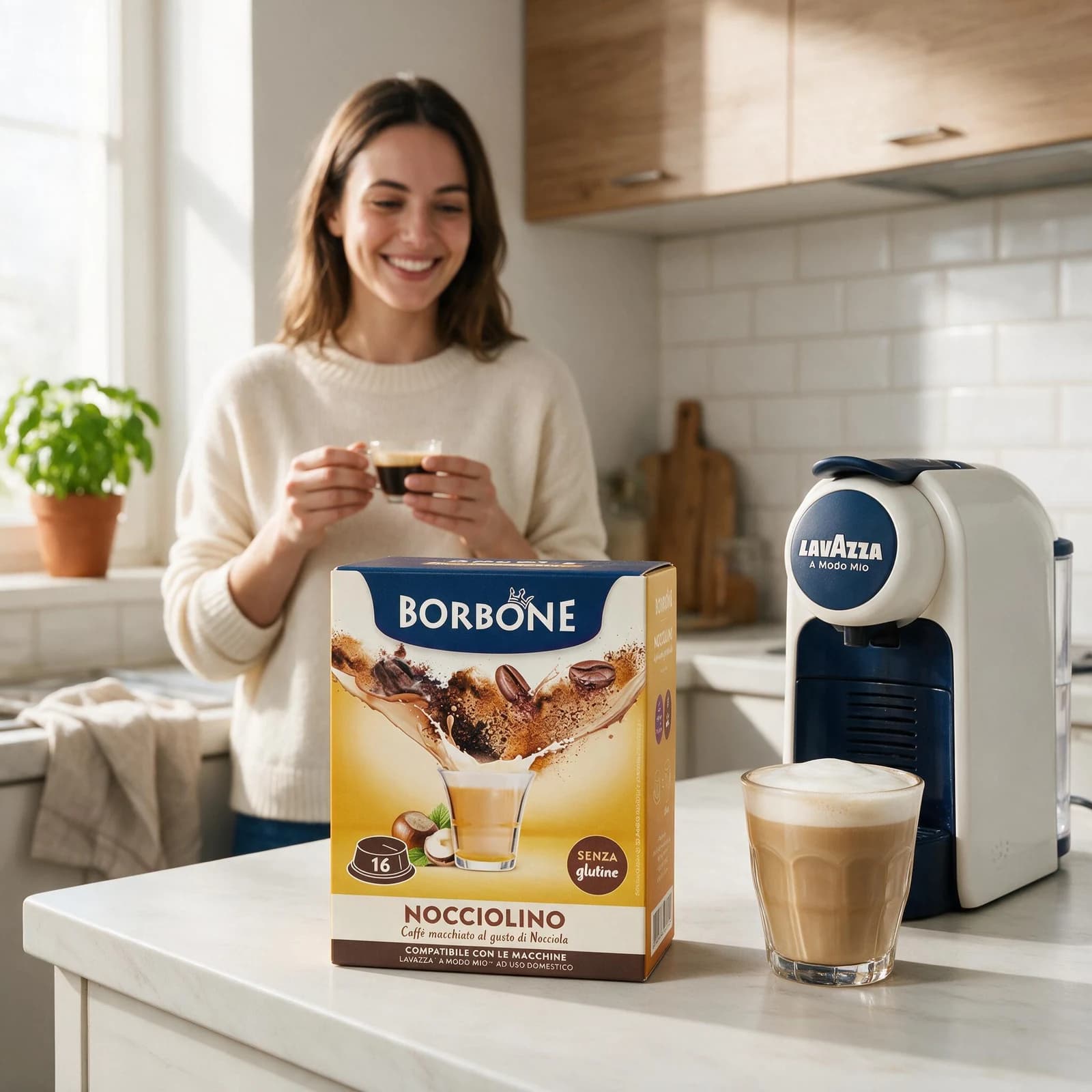 Borbone Nocciolino Intenso Capsule | A Modo Mio, immagine 3
