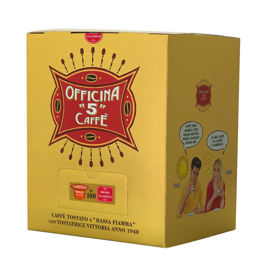 Officina 5 caffè Aroma Classico 100 Capsule | Caffitaly, immagine 1