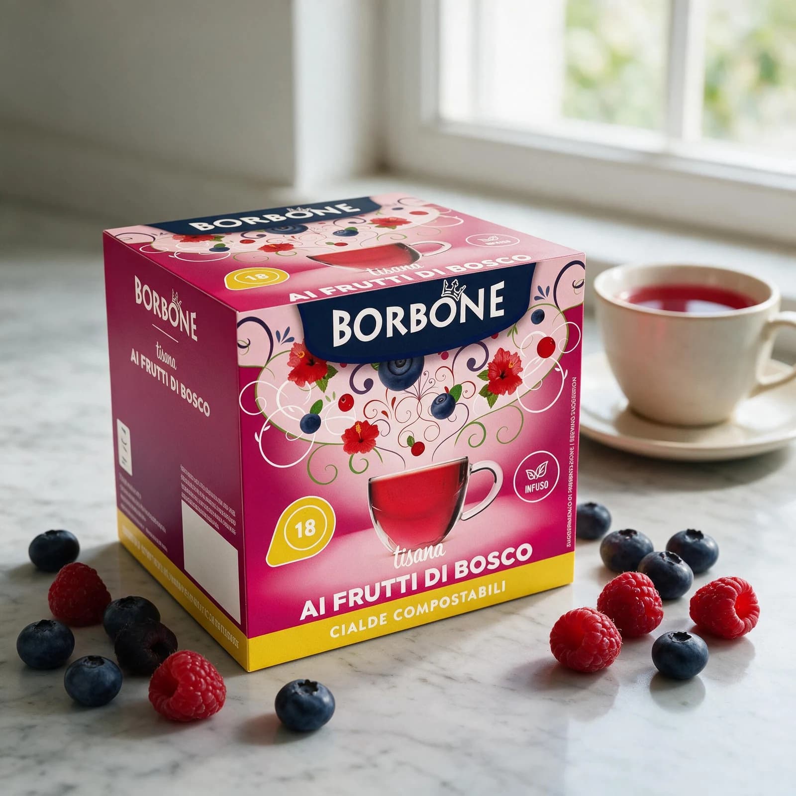 Borbone Infuso Frutti di Bosco Cialde | ESE 44mm, immagine 3