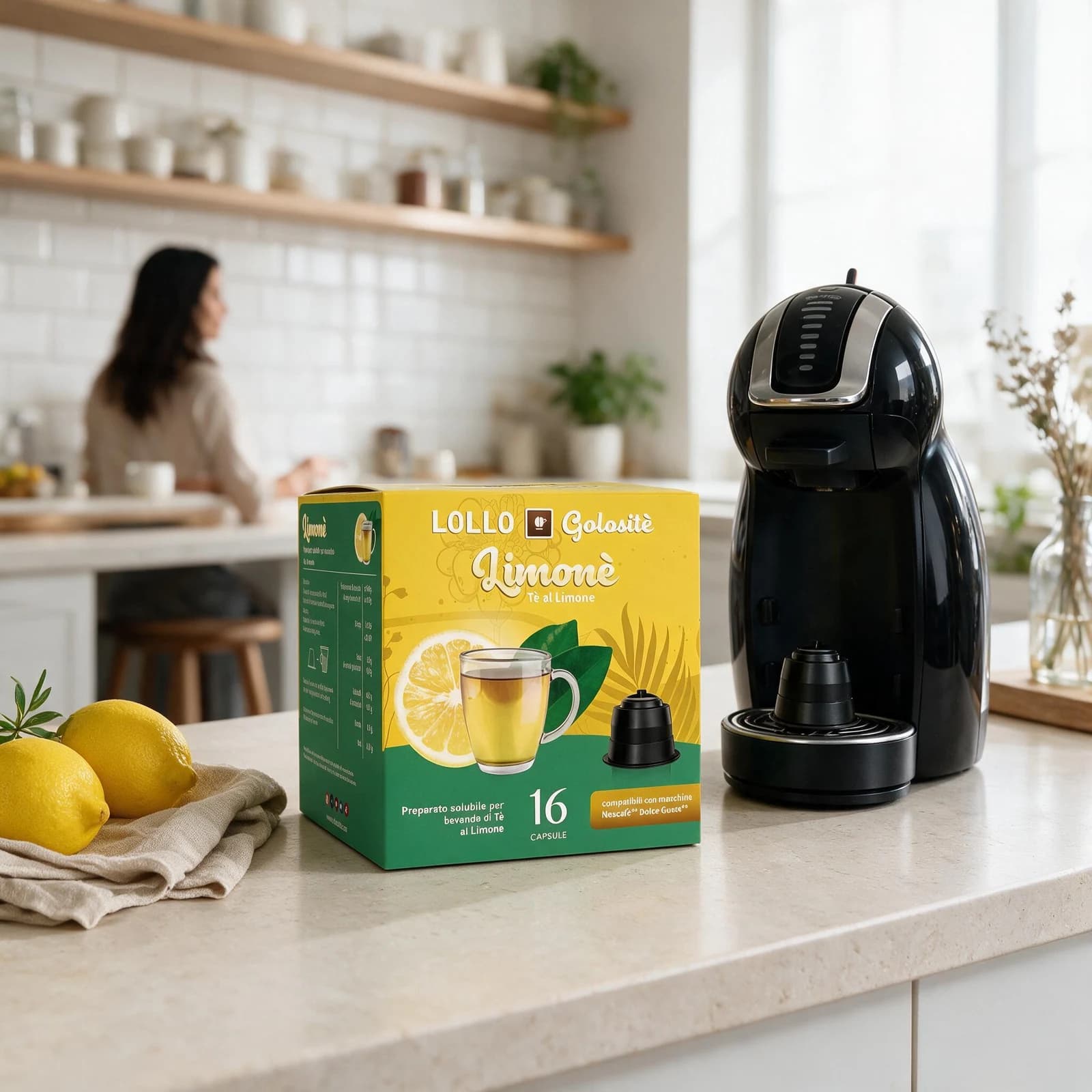 Lollo Tè al Limone 16 Capsule | Dolce Gusto, immagine 2