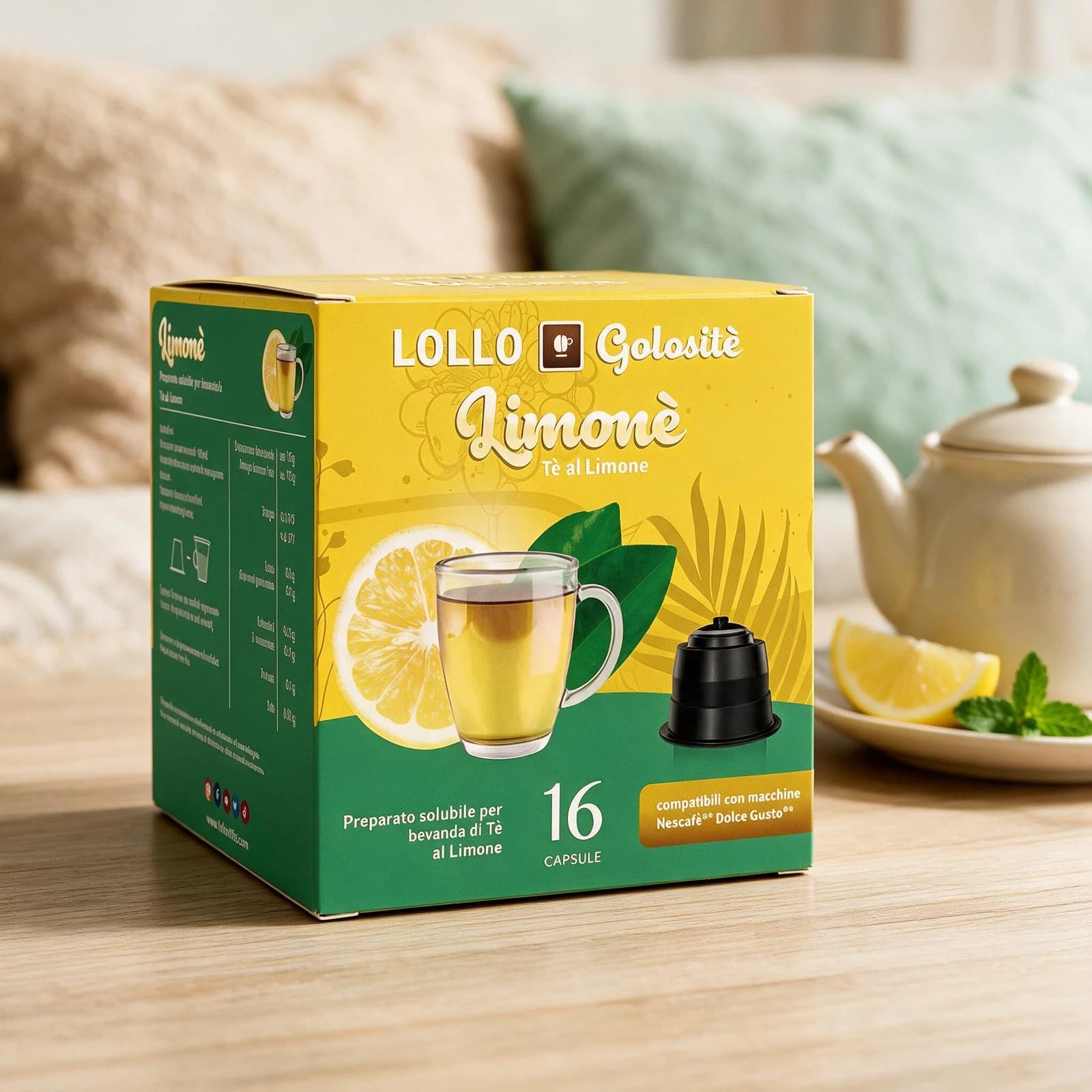 Lollo Tè al Limone 16 Capsule | Dolce Gusto, immagine 3