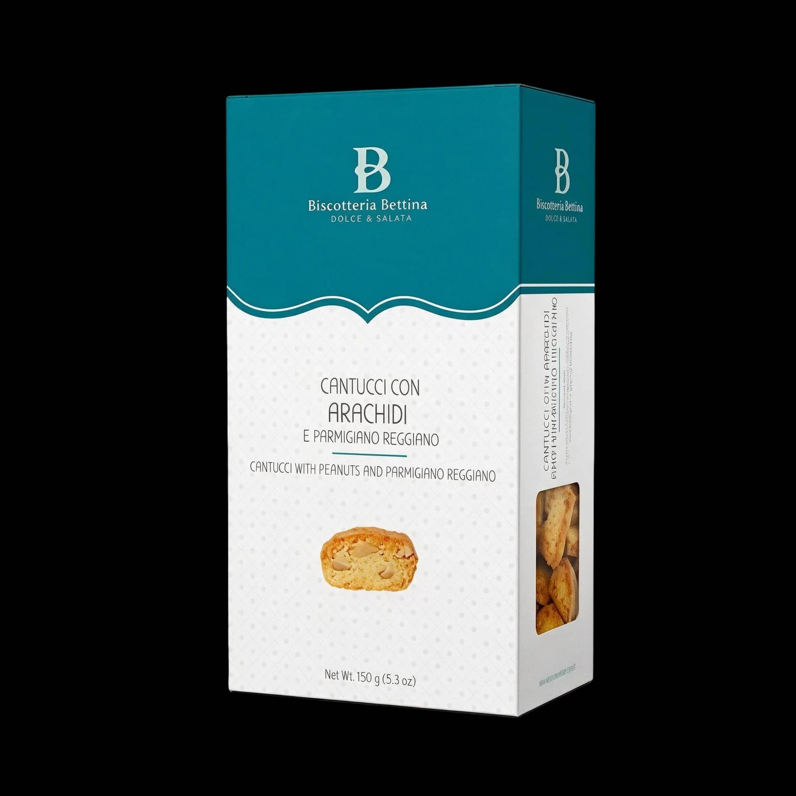 Biscotteria Bettina Cantucci Arachidi e Parmigiano 150 g | Dolci