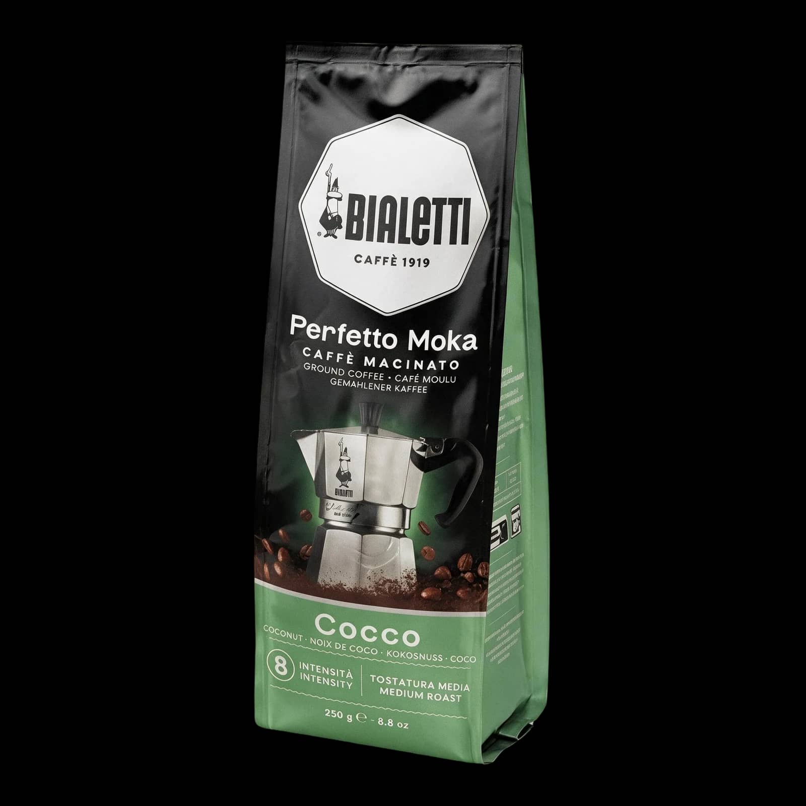 Bialetti Perfetto Moka Cocco 250 g Macinato