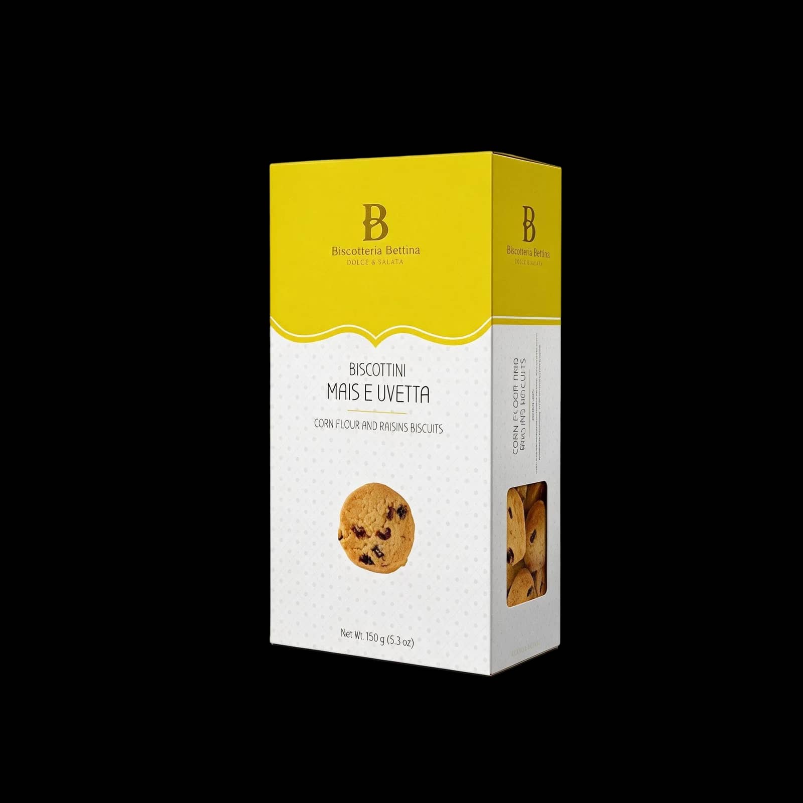 Biscotteria Bettina Biscotti Mais e Uvetta 150 g | Dolci