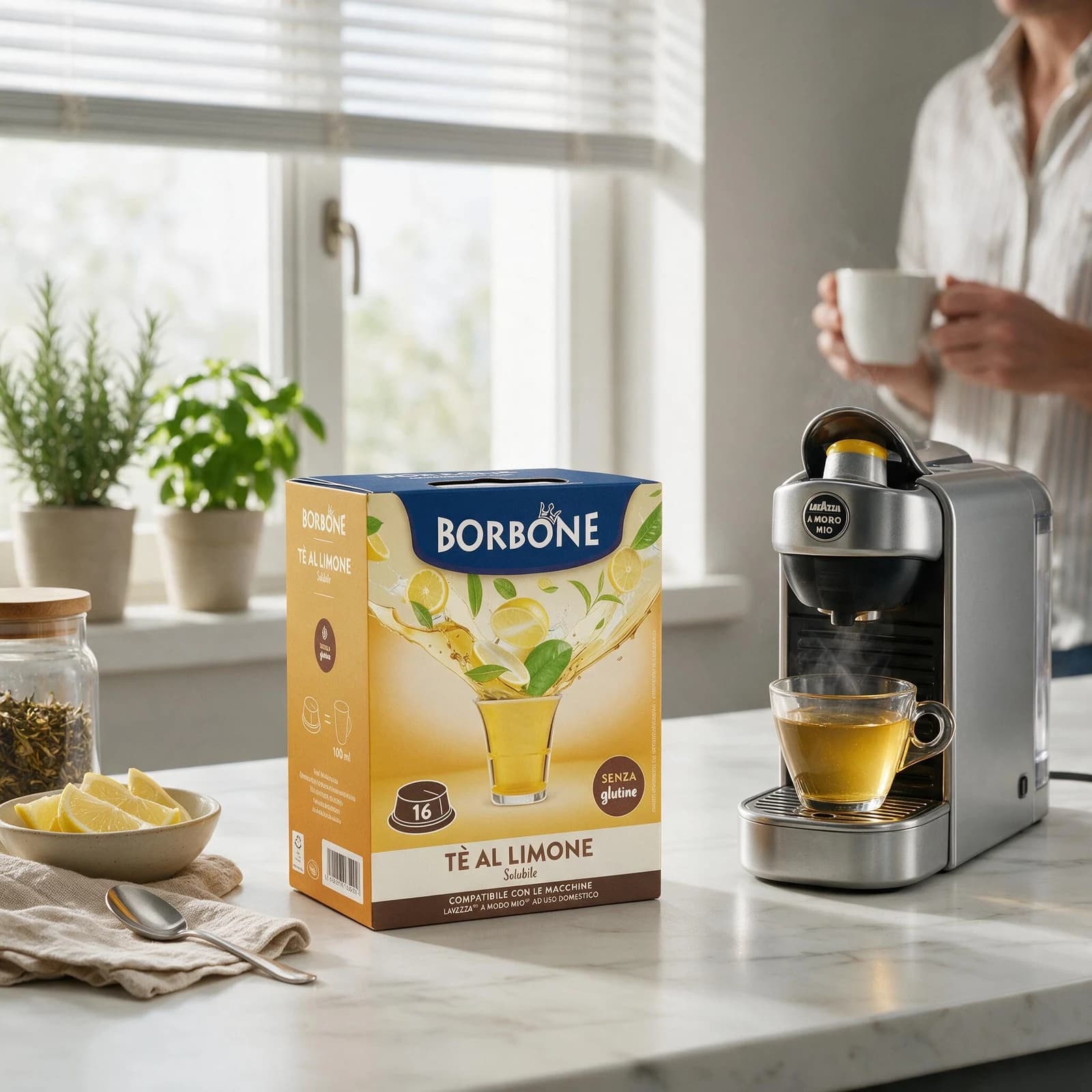 Borbone Tè al Limone Capsule | A Modo Mio, immagine 2