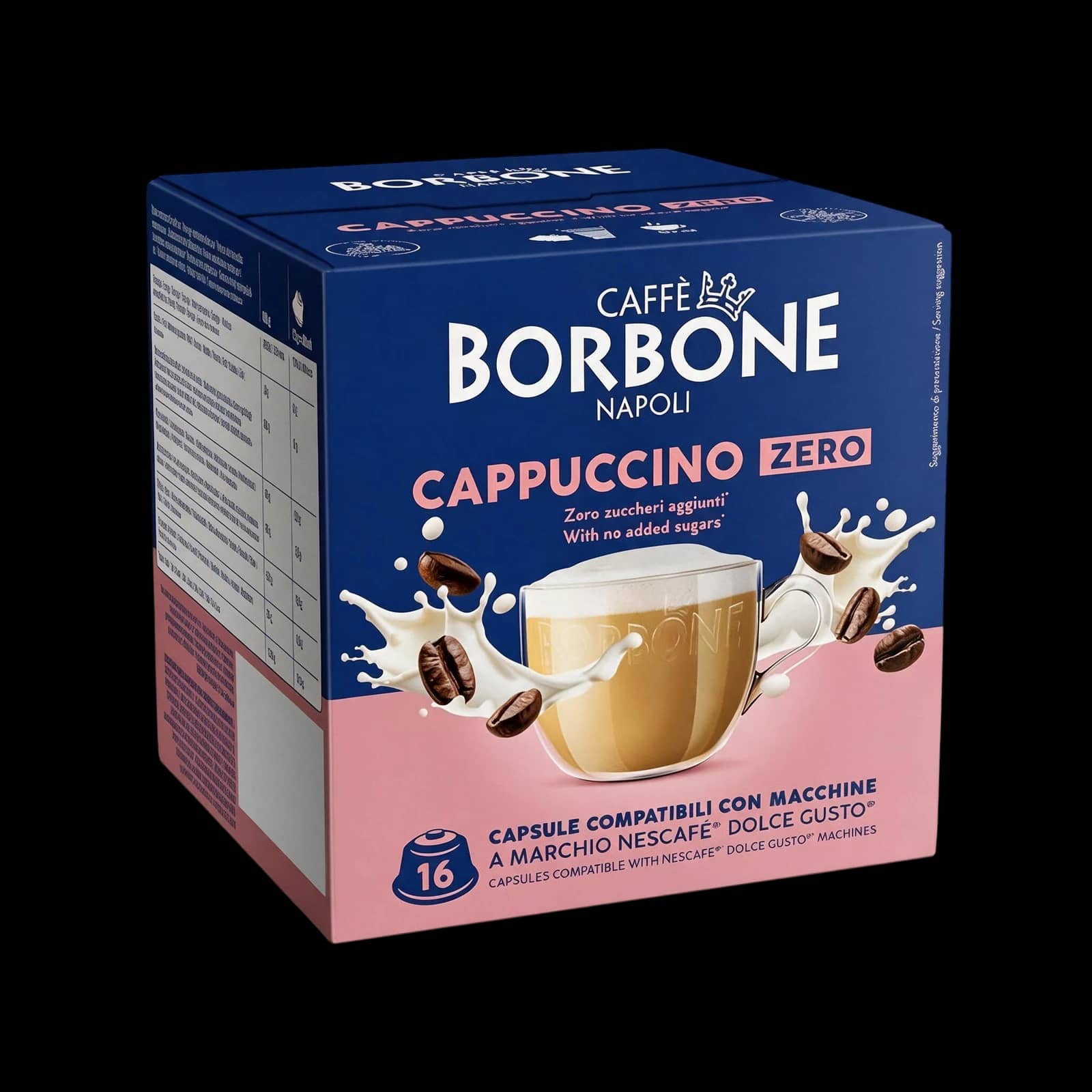 Borbone Cappuccino Zero Capsule: Senza Zuccheri | Dolce Gusto