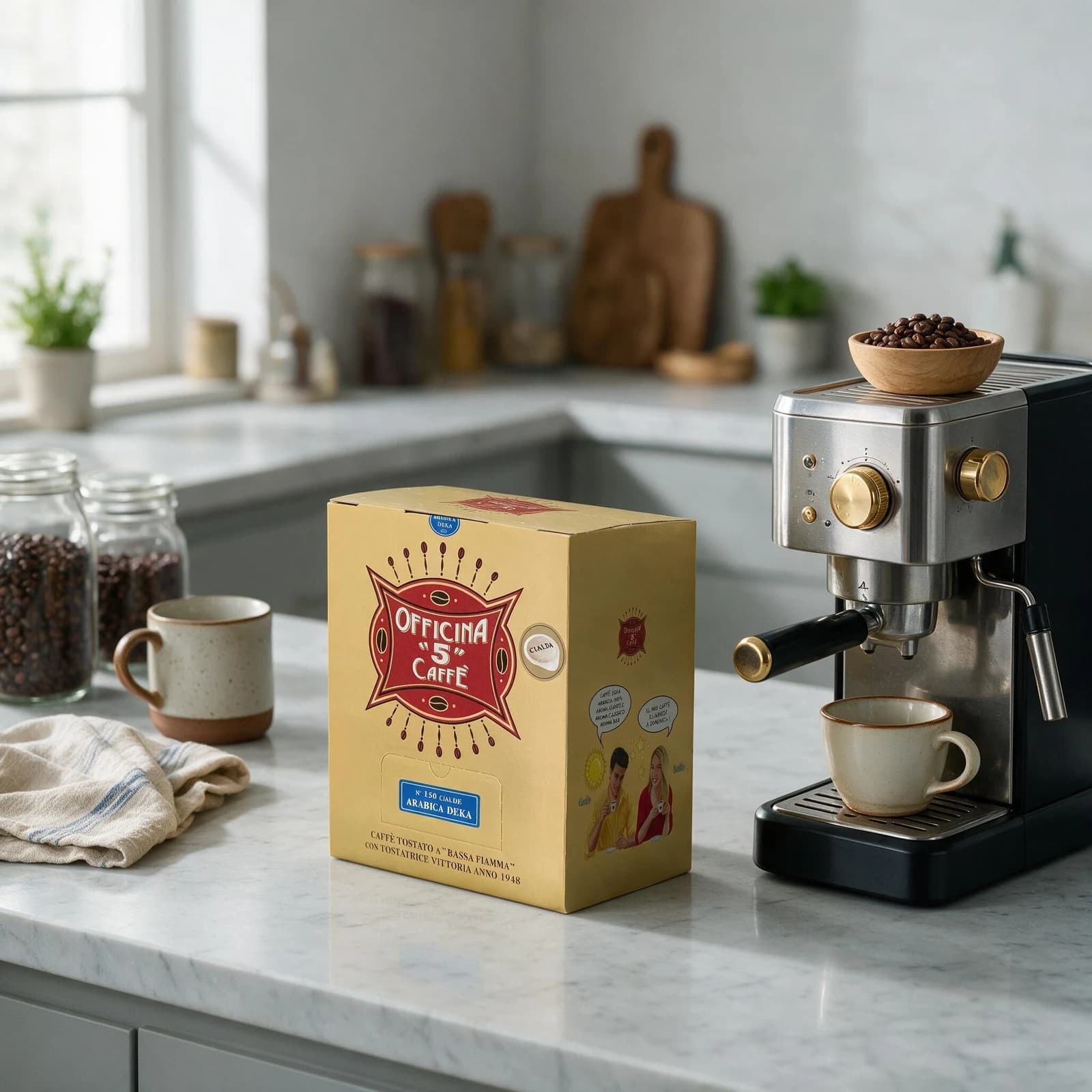 Officina 5 Caffè Decaffeinato Cialde | ESE 44mm, immagine 2