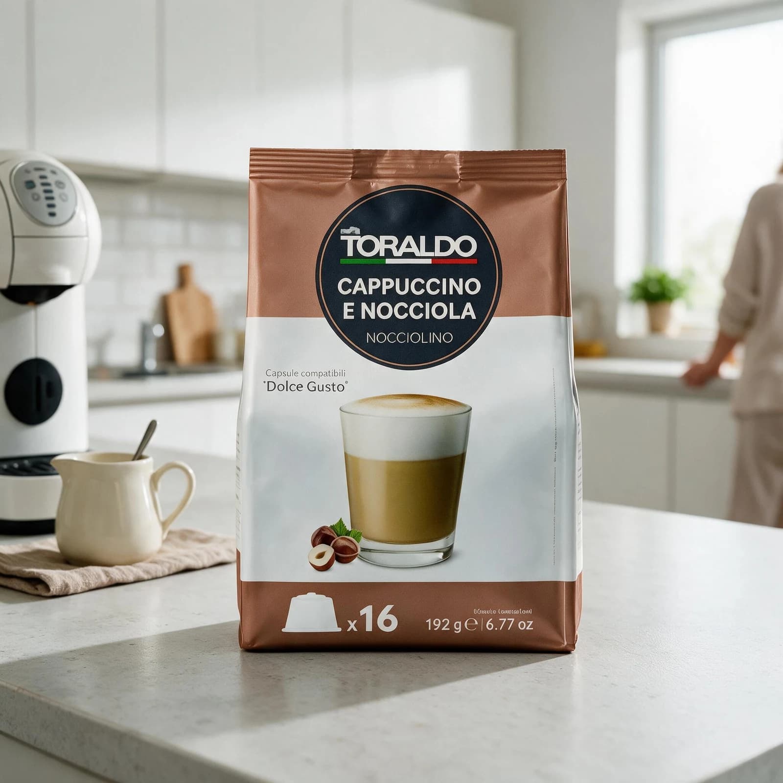 Toraldo Cappuccino e Nocciola 16 Capsule | Dolce Gusto, immagine 2