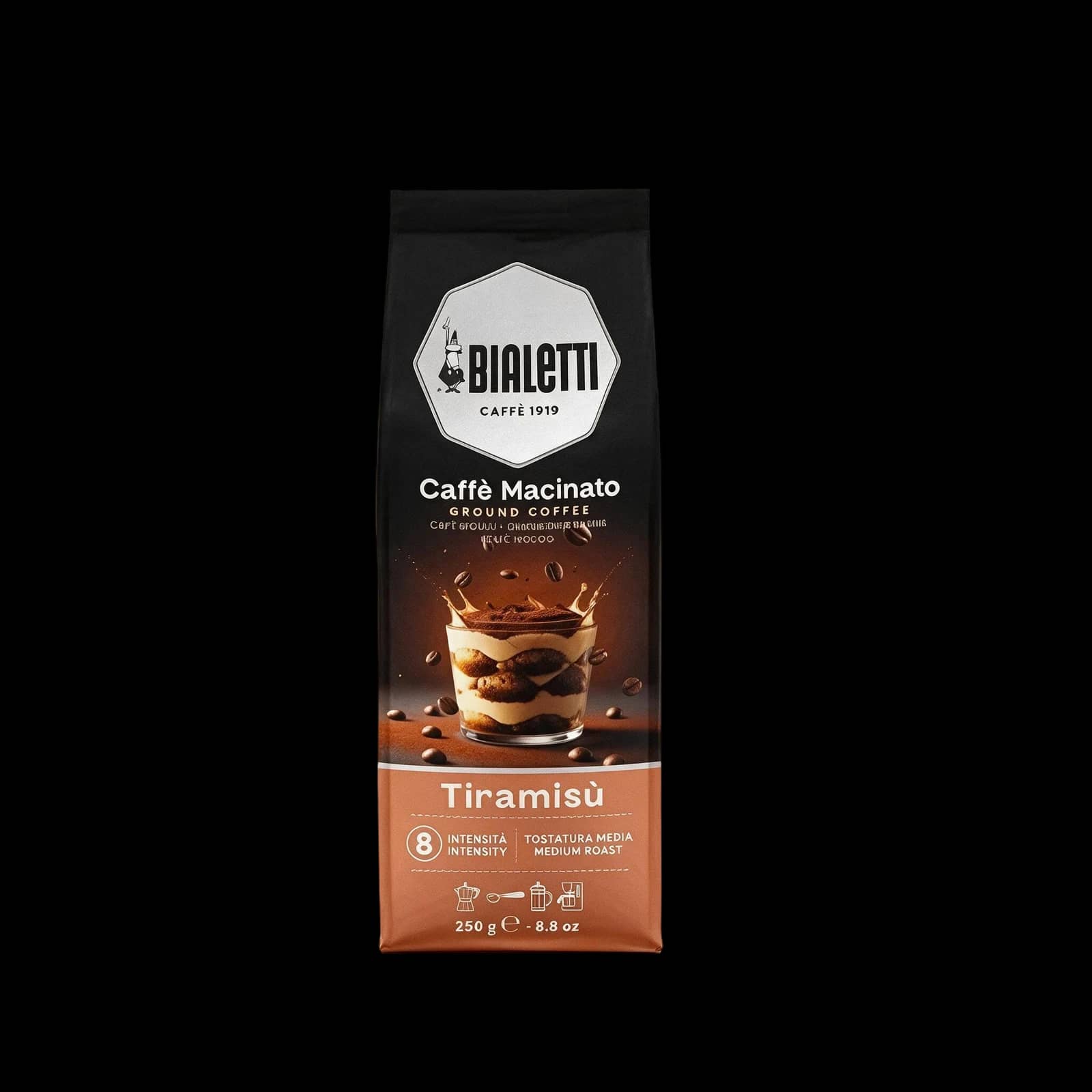 Bialetti Perfetto Moka Tiramisù 250 g Macinato