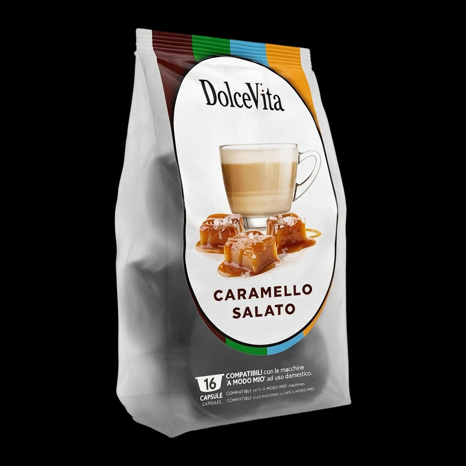 Dolce Vita Caramello Salato 16 Capsule | A Modo Mio, immagine 1