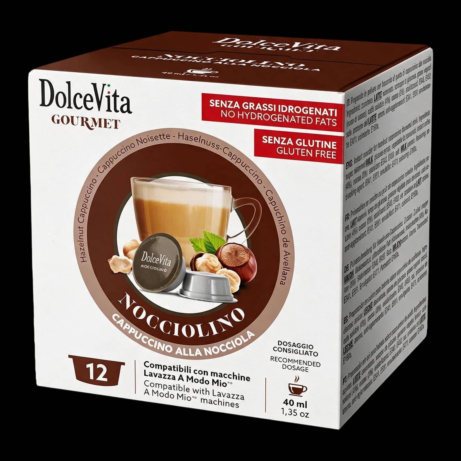 Dolce Vita Nocciolino 12 Capsule | Lavazza A Modo Mio