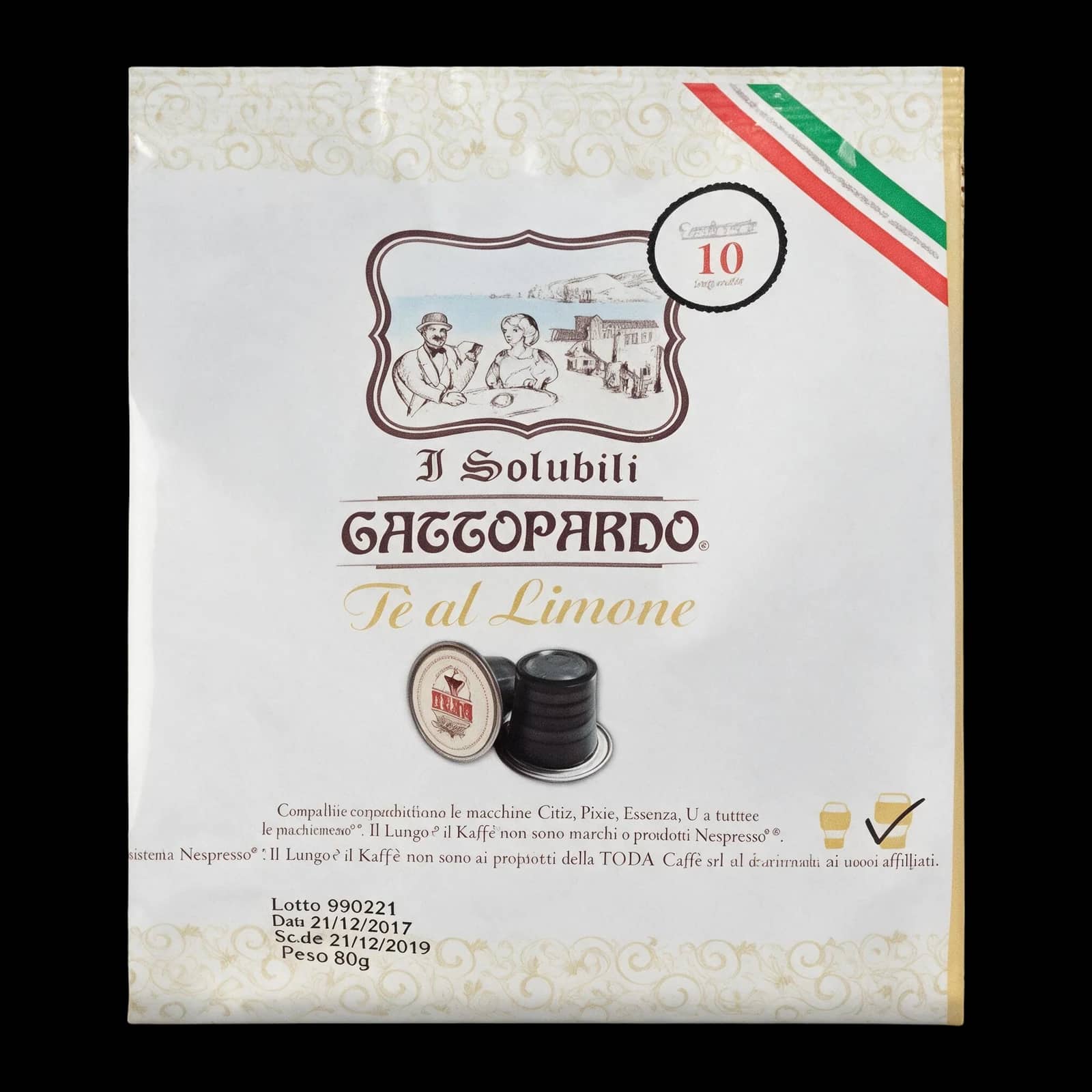 To.Da Caffè Gattopardo The al Limone 10 Capsule | Nespresso