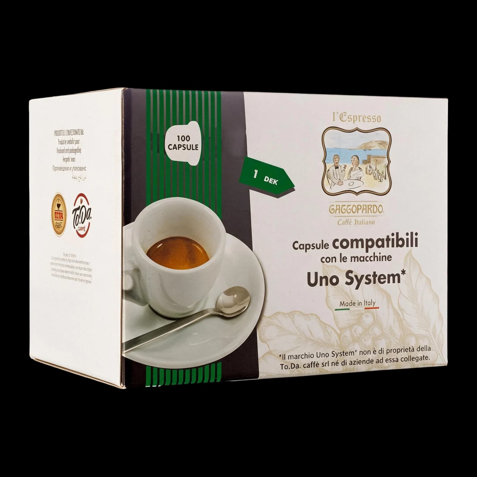 To.Da Caffè Gattopardo Dek Capsule | Uno System, immagine 1