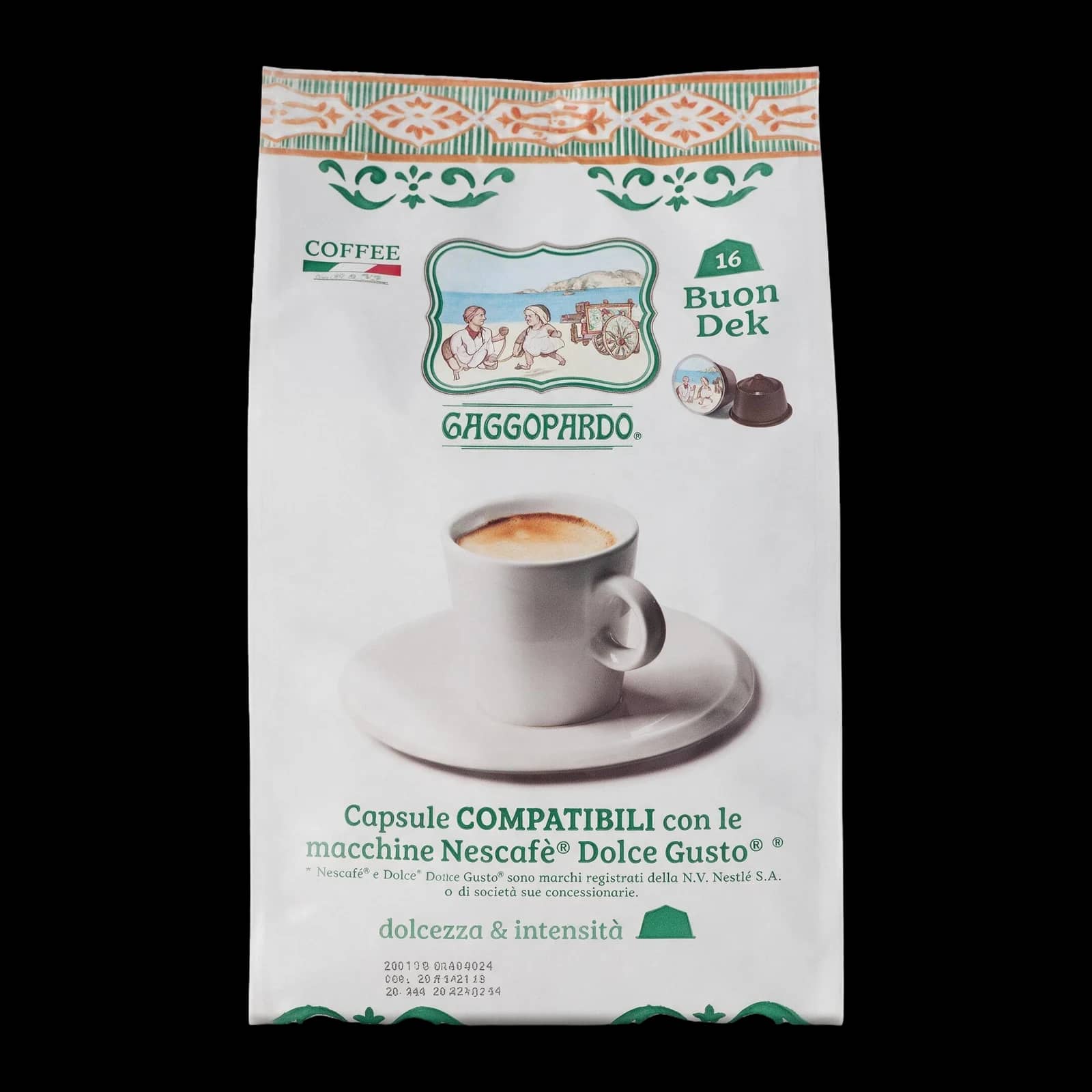 To.Da Caffè Gattopardo Decaffeinato 16 Capsule | Dolce Gusto