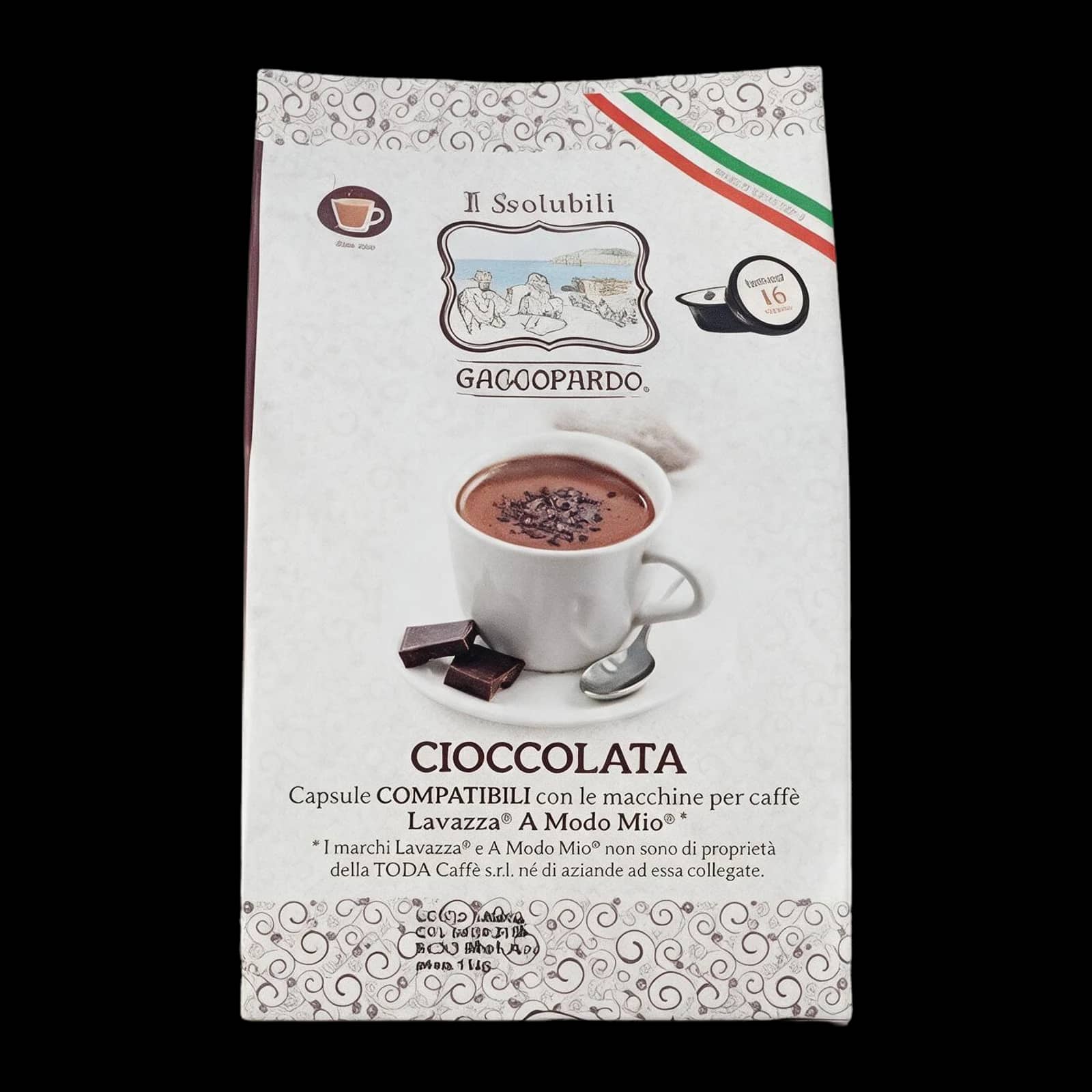 To.Da Caffè Gattopardo Cioccolata 16 Capsule | Lavazza A Modo Mio
