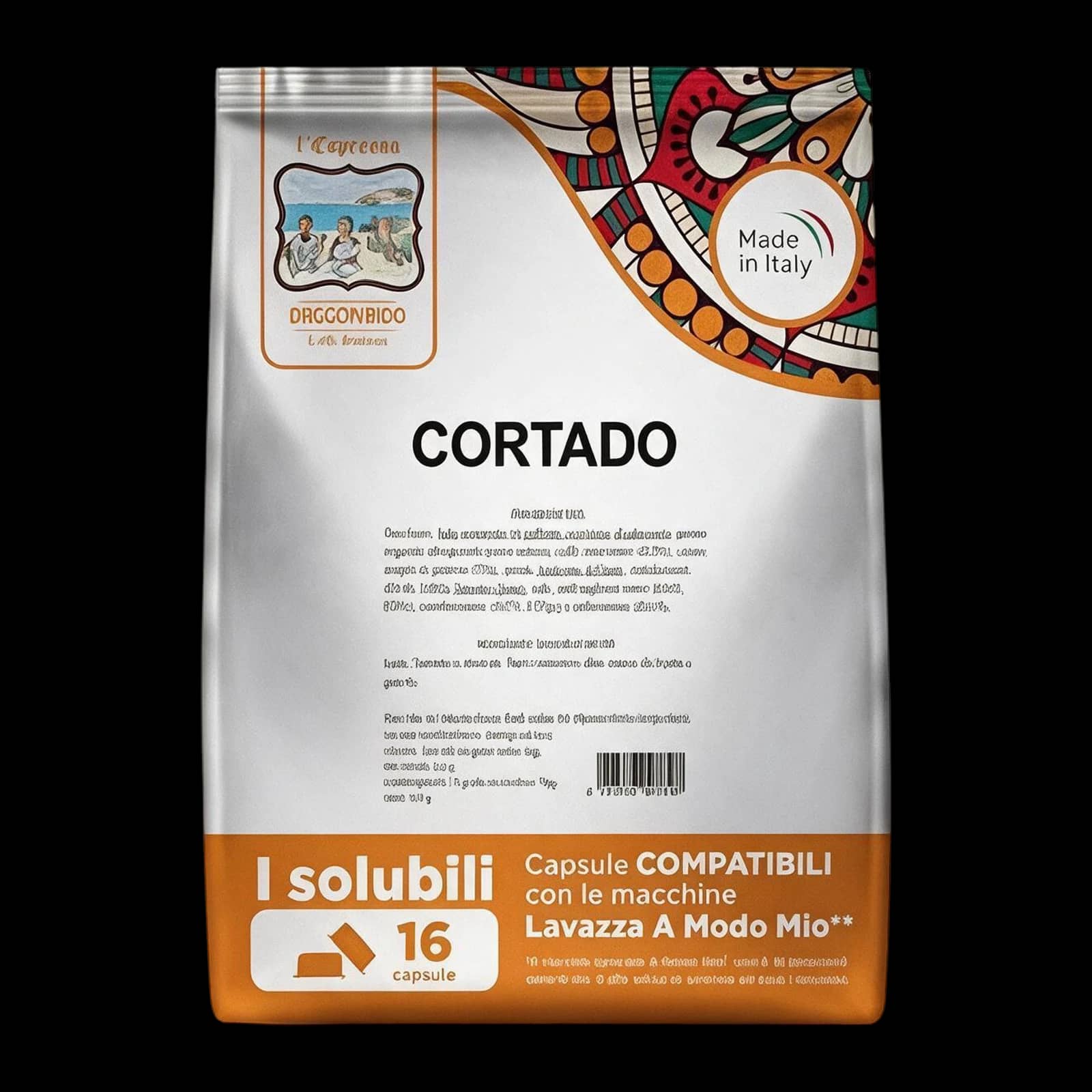 To.Da Caffè Gattopardo Cortado 16 Capsule | Lavazza A Modo Mio