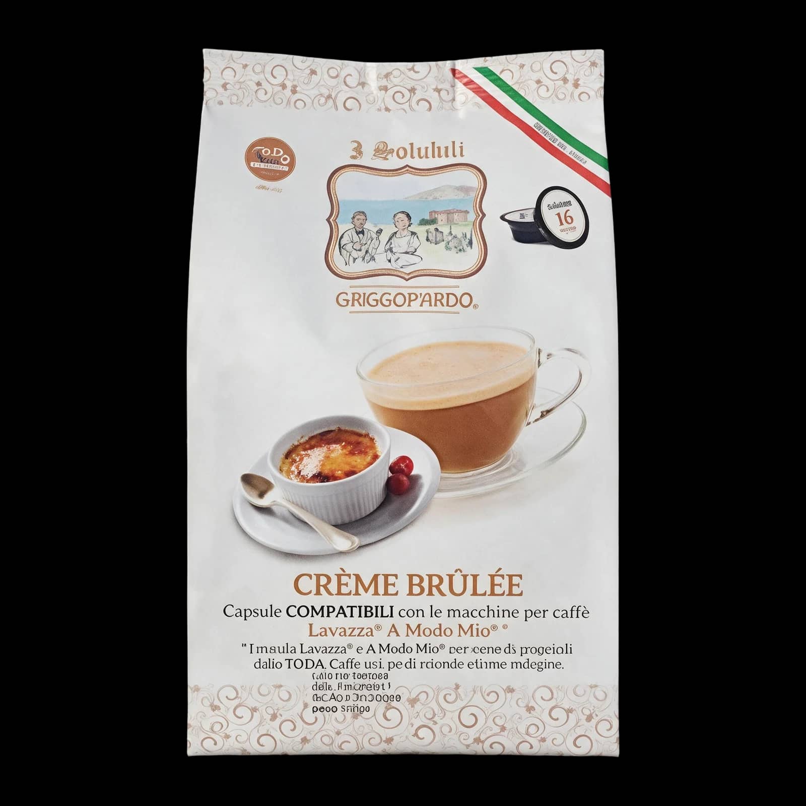 To.Da Caffè Gattopardo Creme Bruleè 16 Capsule | Lavazza A Modo Mio