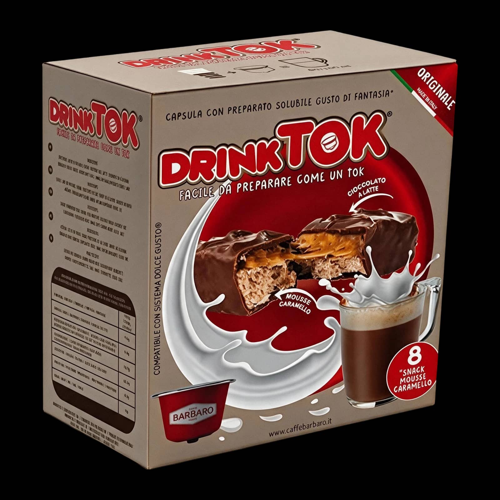 Barbaro Mousse al Caramello 8 Capsule | Dolce Gusto