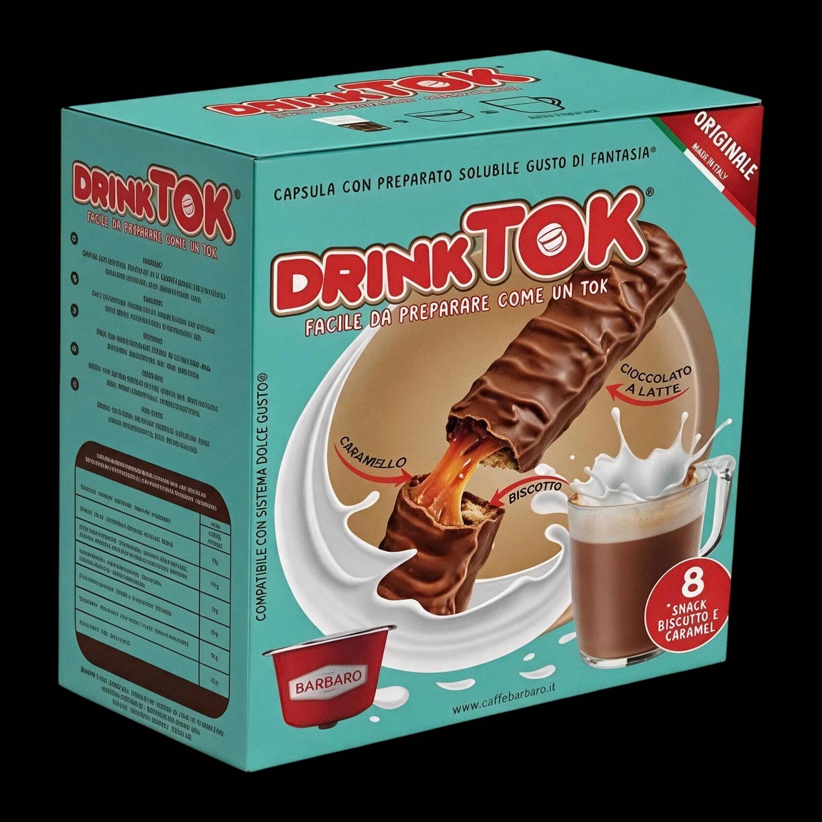 Barbaro Biscotto e Caramel 8 Capsule | Dolce Gusto