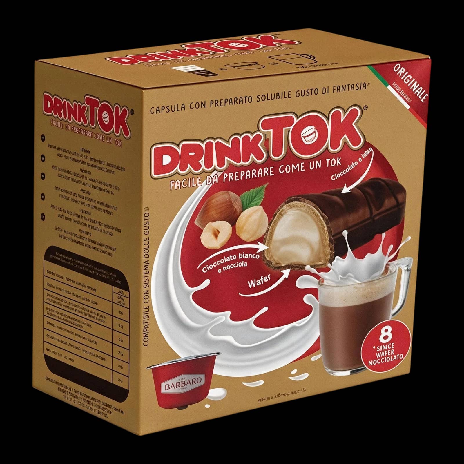 Barbaro Wafer Nocciolato 8 Capsule | Dolce Gusto