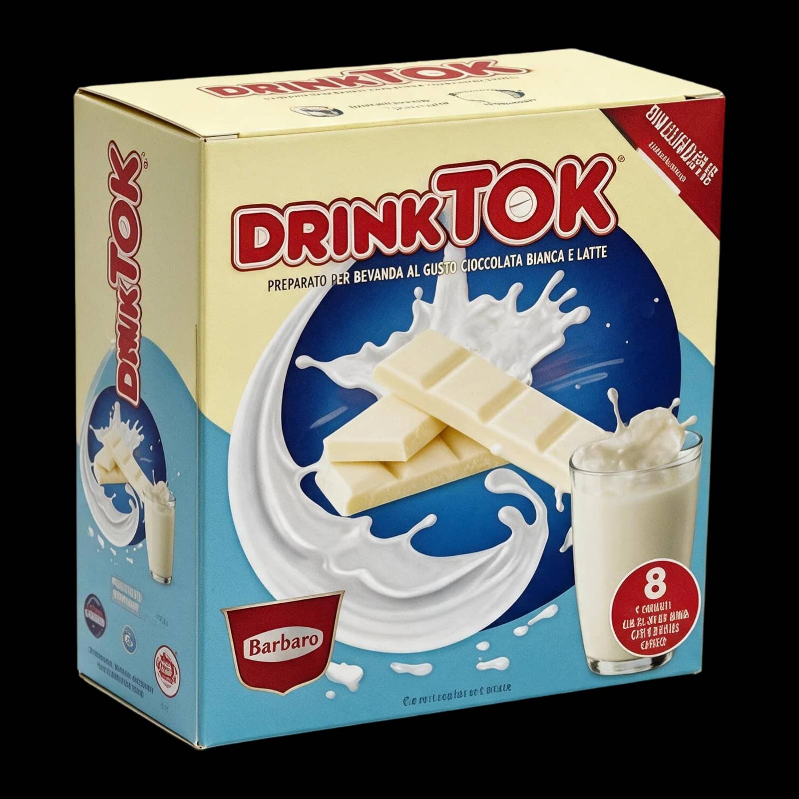 Barbaro Drink Tok Cioccolata Bianca e Latte 8 Capsule | Dolce Gusto