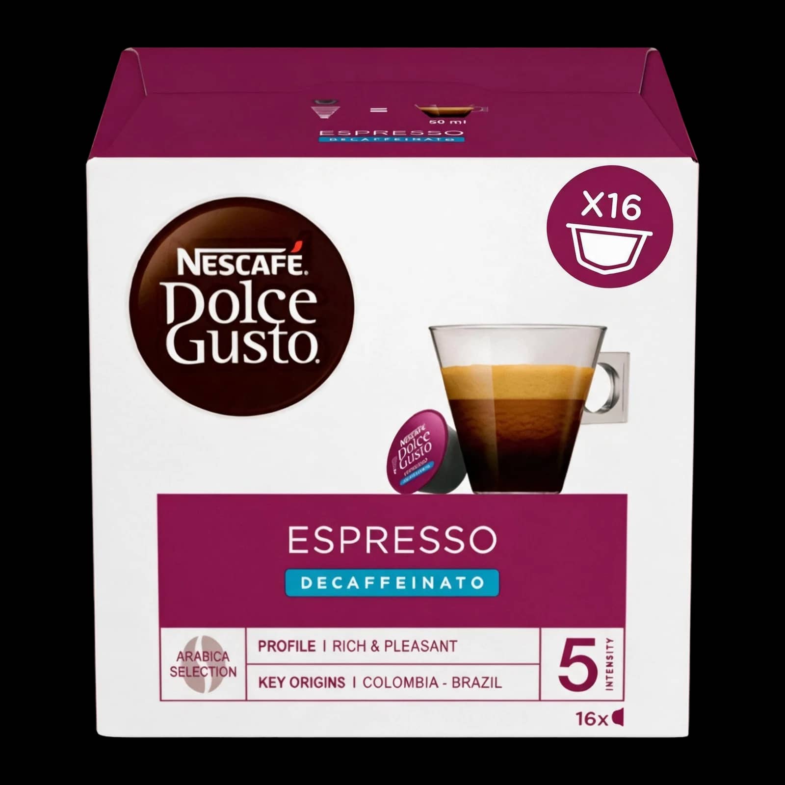Nestlè Espresso Decaffeinato 16 Capsule | Dolce Gusto