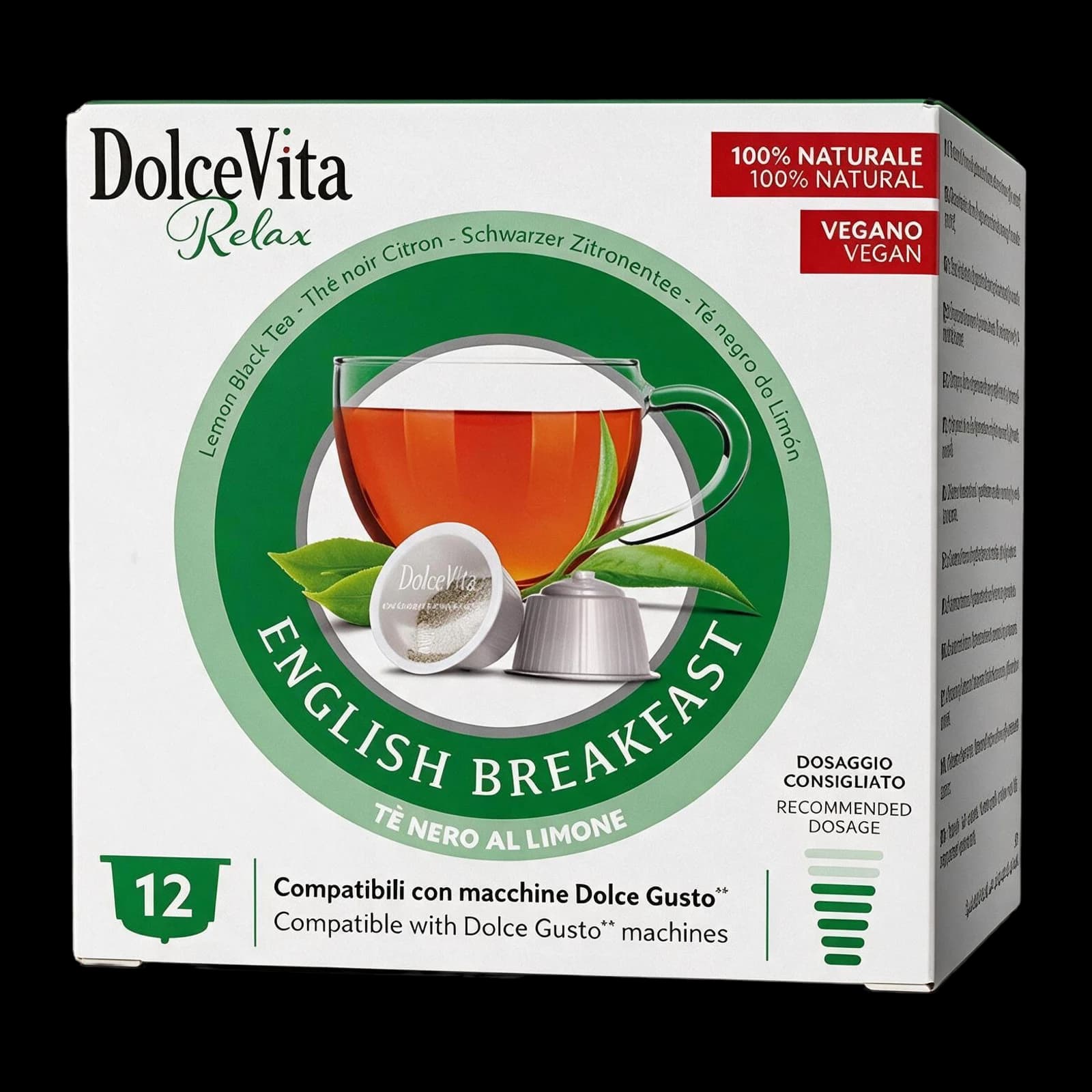 Dolce Vita Tè Nero al Limone 12 Capsule | Dolce Gusto, immagine 1