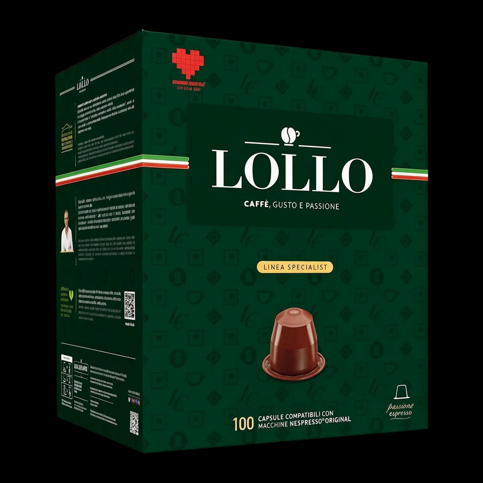 Lollo Miscela Nera 100 Capsule | Nespresso, immagine 1