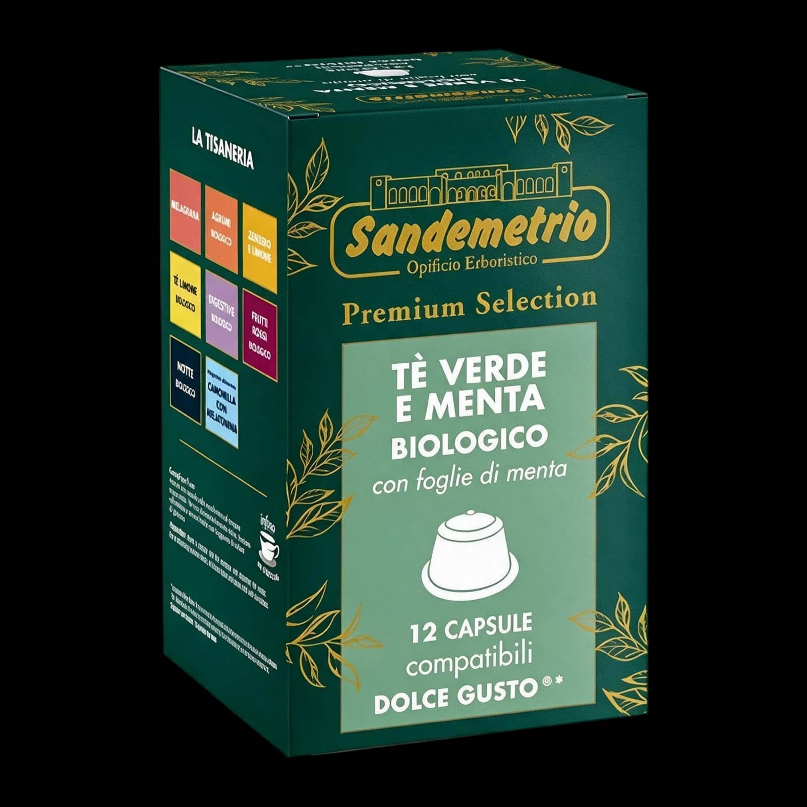 SanDemetrio Infuso Tè Verde e Menta 12 Capsule | Dolce Gusto