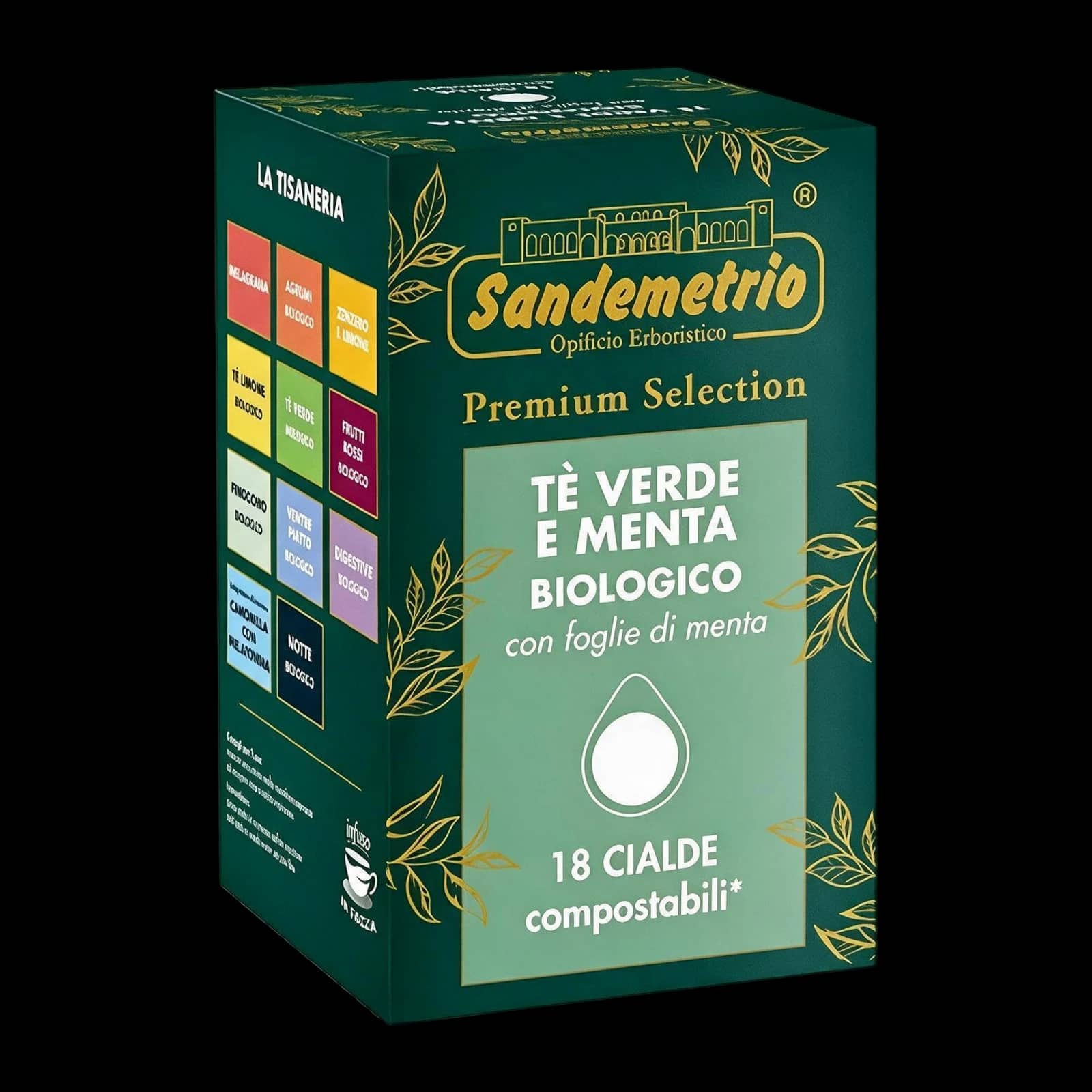 SanDemetrio Tè Verde e Menta 18 Cialde | ESE 44 mm