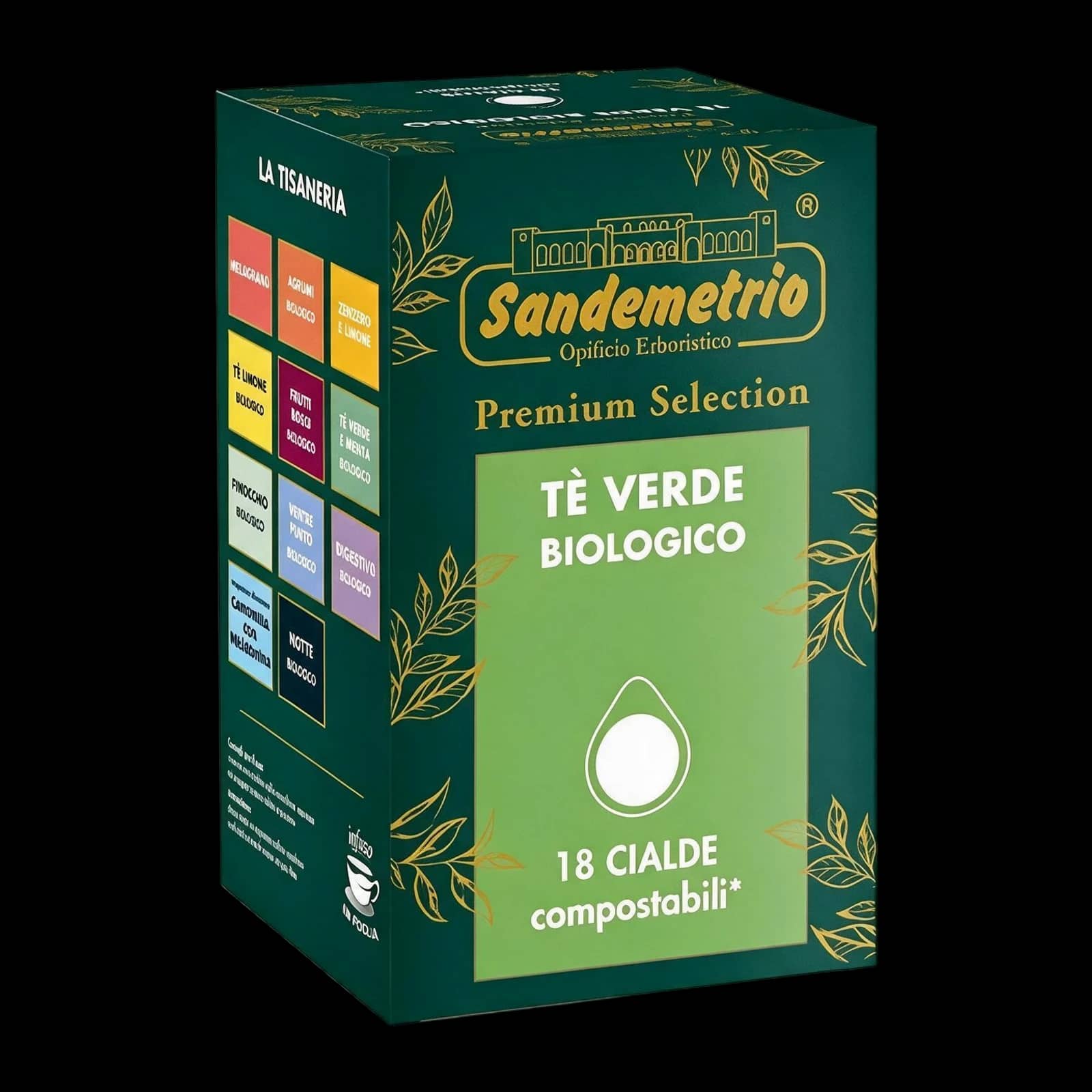 SanDemetrio Tè Verde Menta 18 Cialde | ESE 44 mm