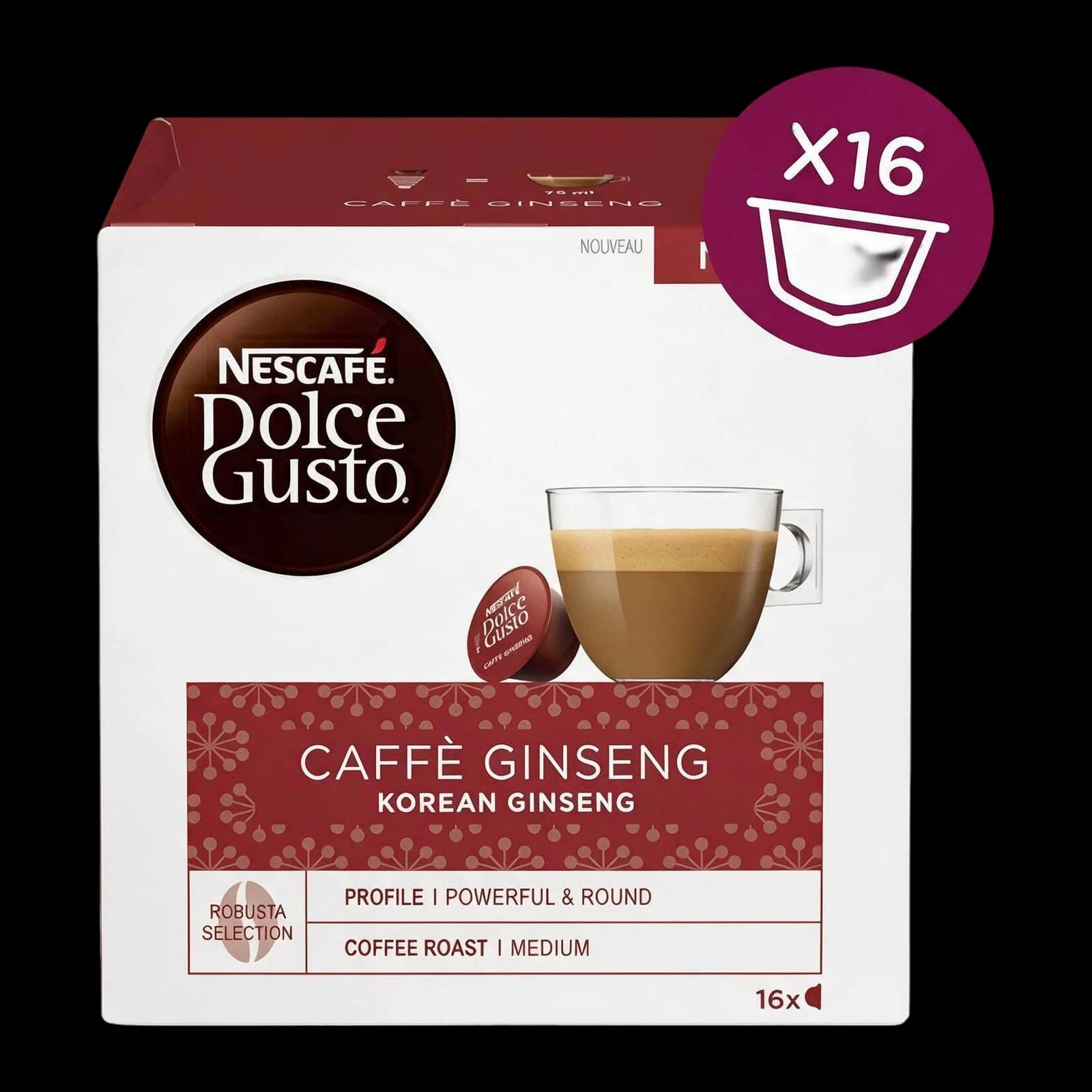 Nestlè Caffè Ginseng 16 Capsule | Dolce Gusto