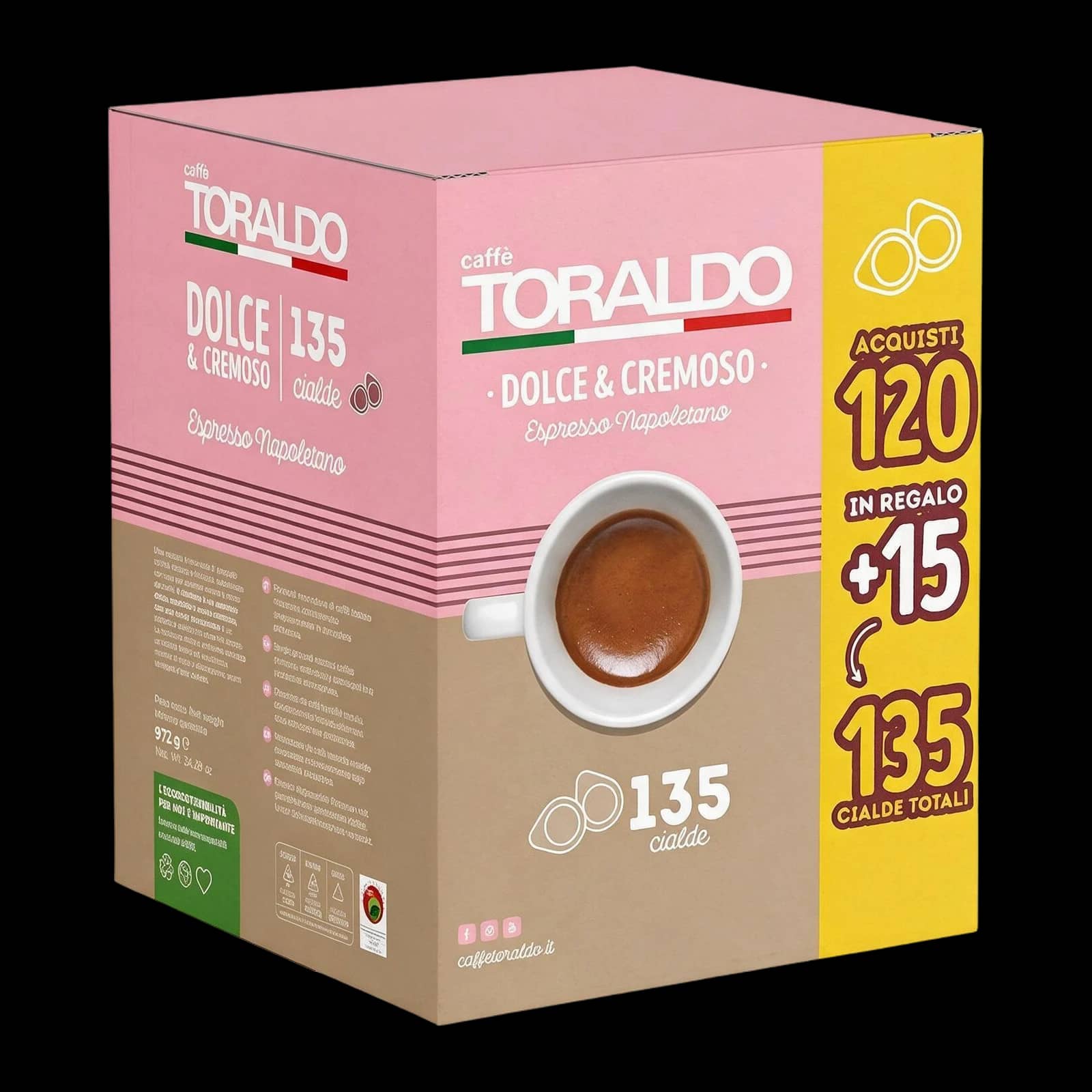 Toraldo Dolce e Cremoso 135 Cialde | ESE 44 mm