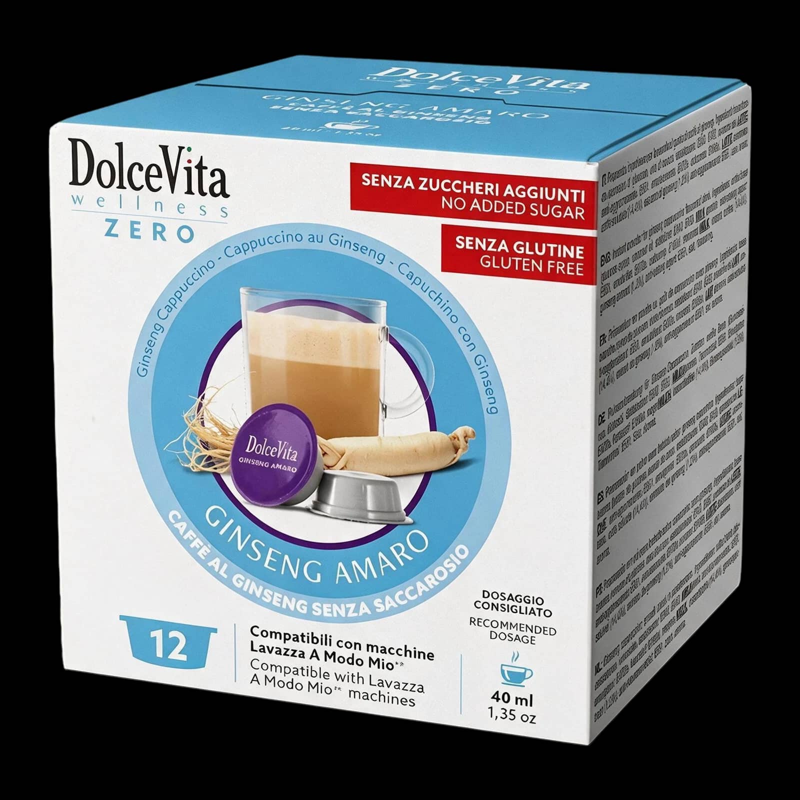 Dolce Vita Ginseng Amaro Dolcevita 12 Capsule | Lavazza A Modo Mio