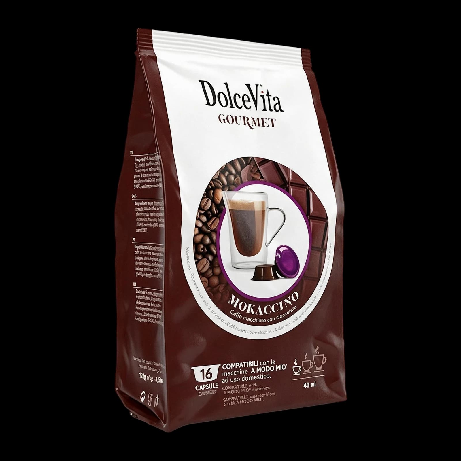 Dolce Vita Mokaccino 16 Capsule | A Modo Mio, immagine 1