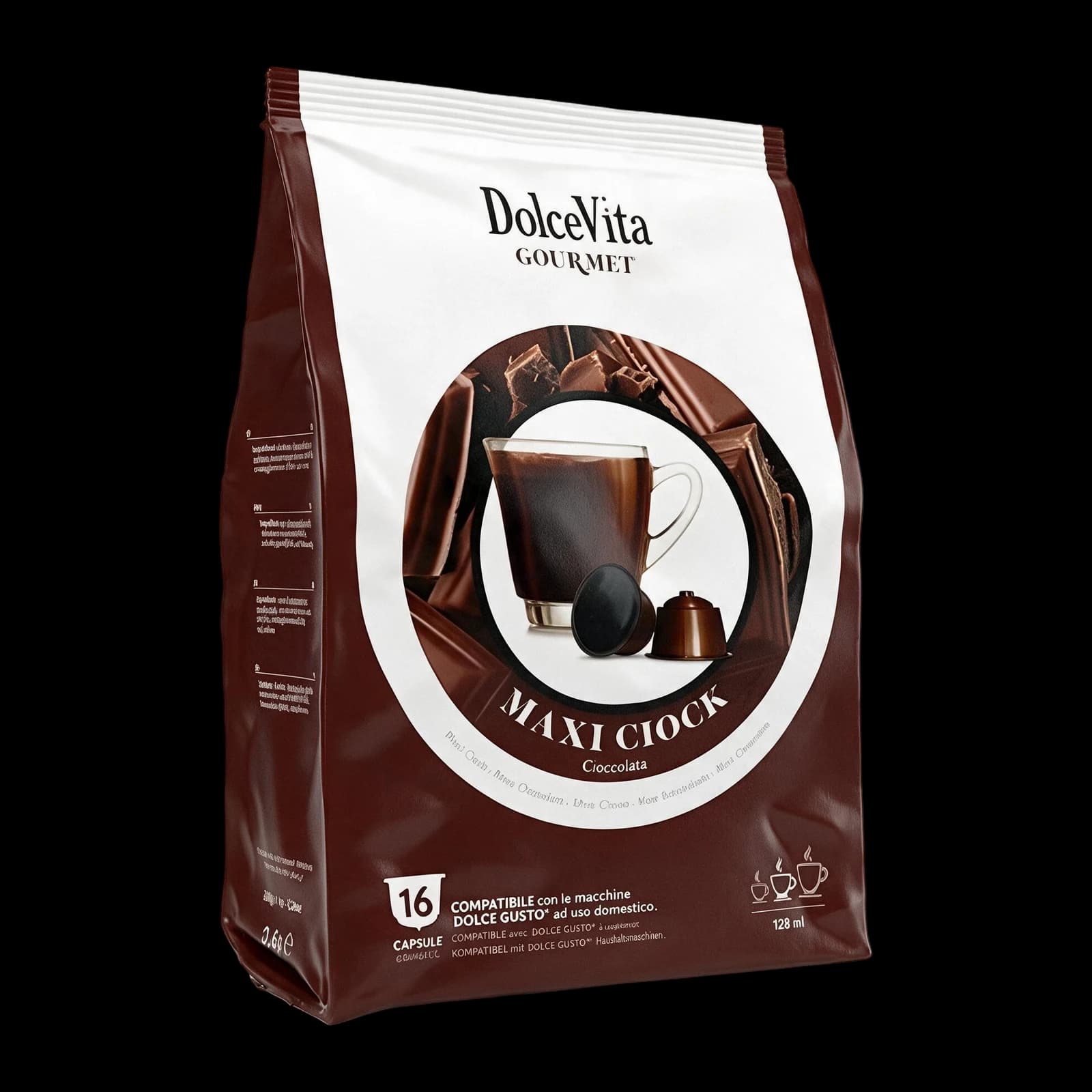 Dolce Vita MaxiCiok Cioccolato 16 Capsule | Dolce Gusto, immagine 1