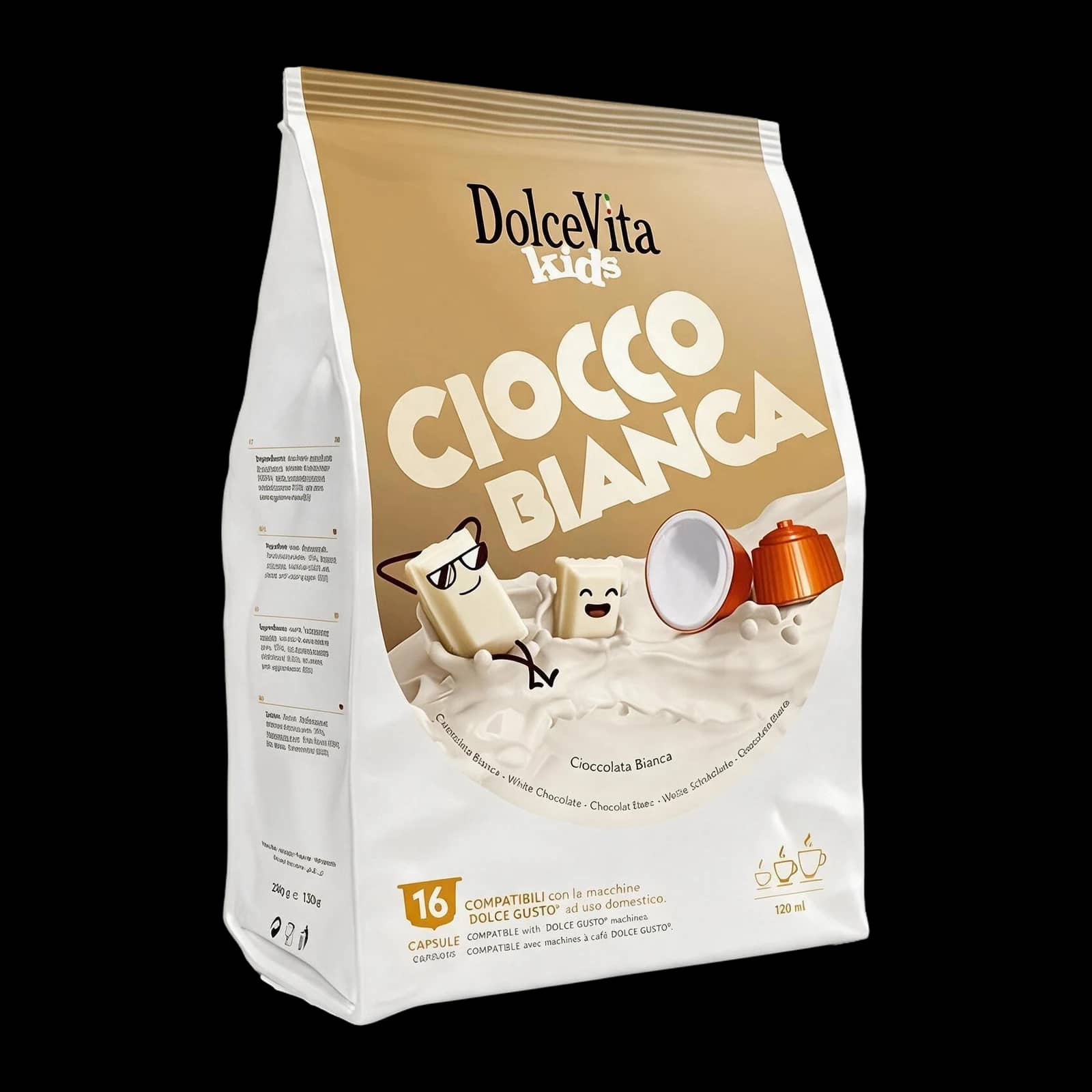 Dolce Vita Cioccolata Bianca 16 Capsule | Dolce Gusto