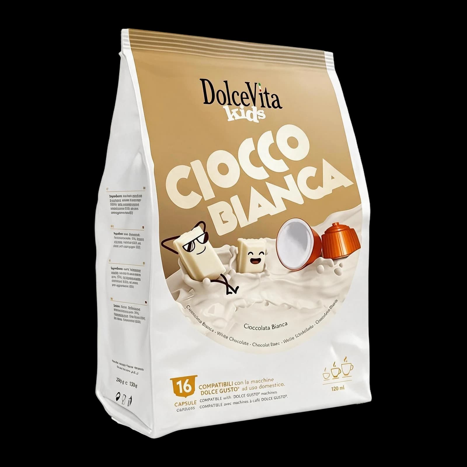 Dolce Vita Cioccolata Bianca 16 Capsule | Dolce Gusto, immagine 1