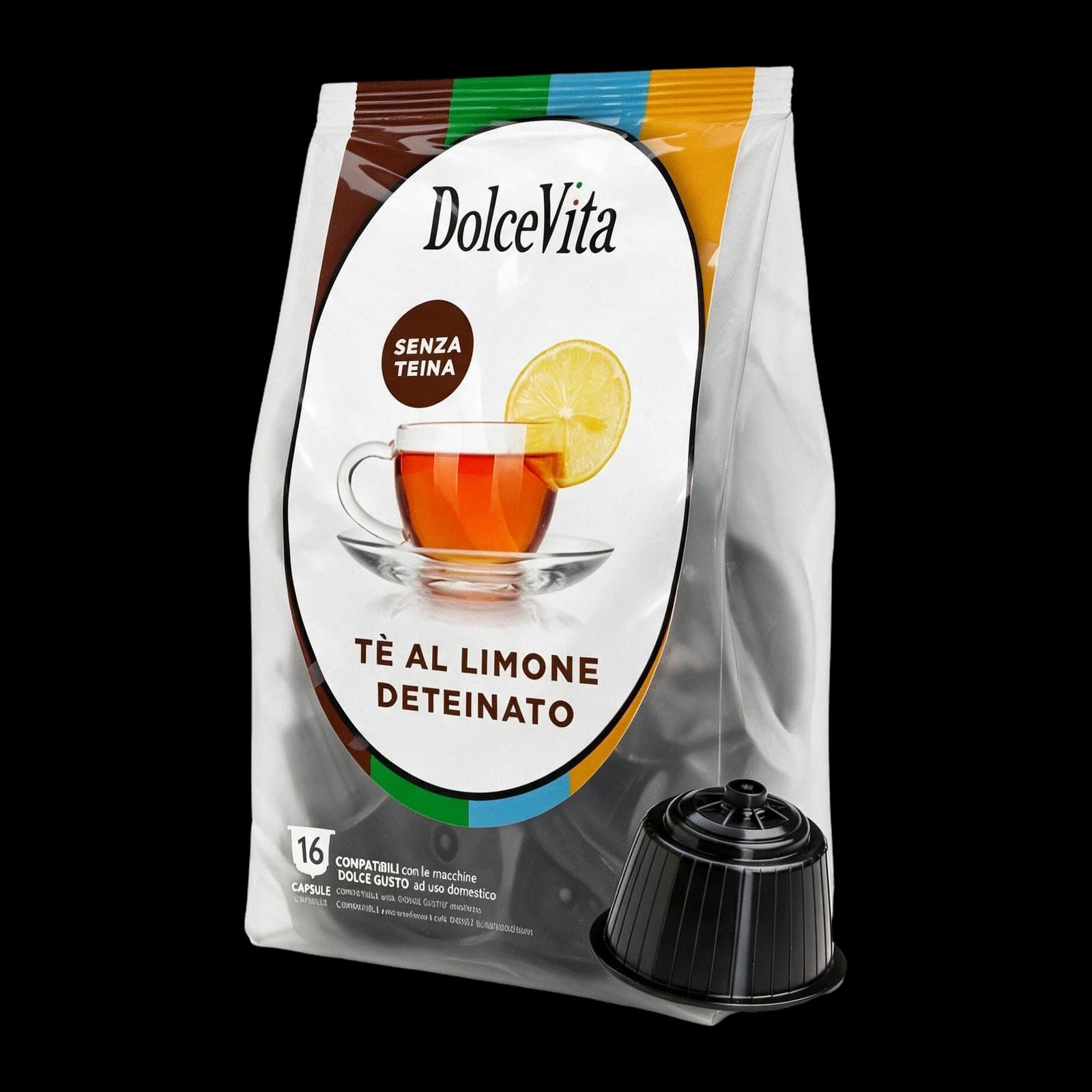Dolce Vita Tè Decaffeinato Limone 16 Capsule | Dolce Gusto, immagine 1