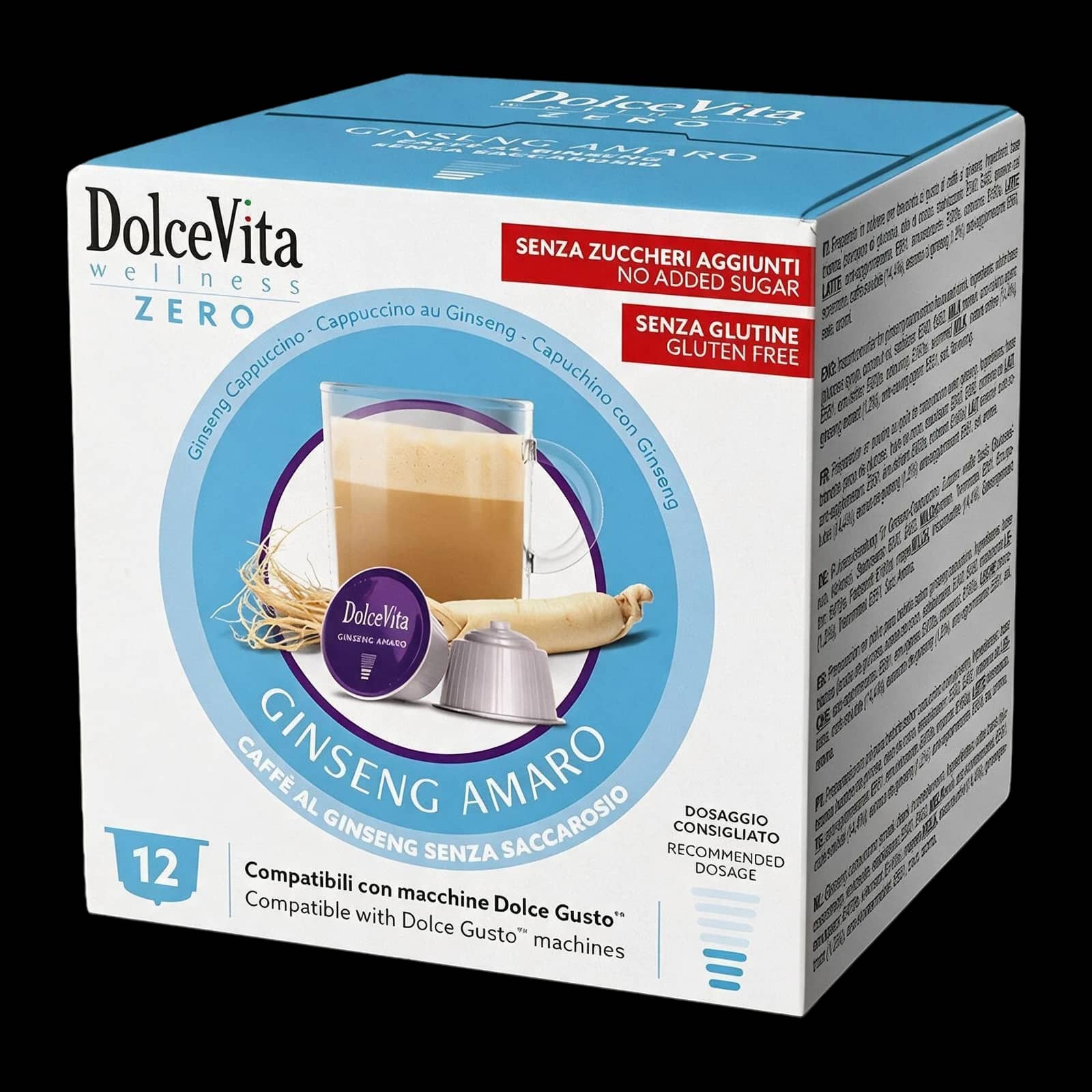 Dolce Vita Ginseng Amaro 12 Capsule | Dolce Gusto