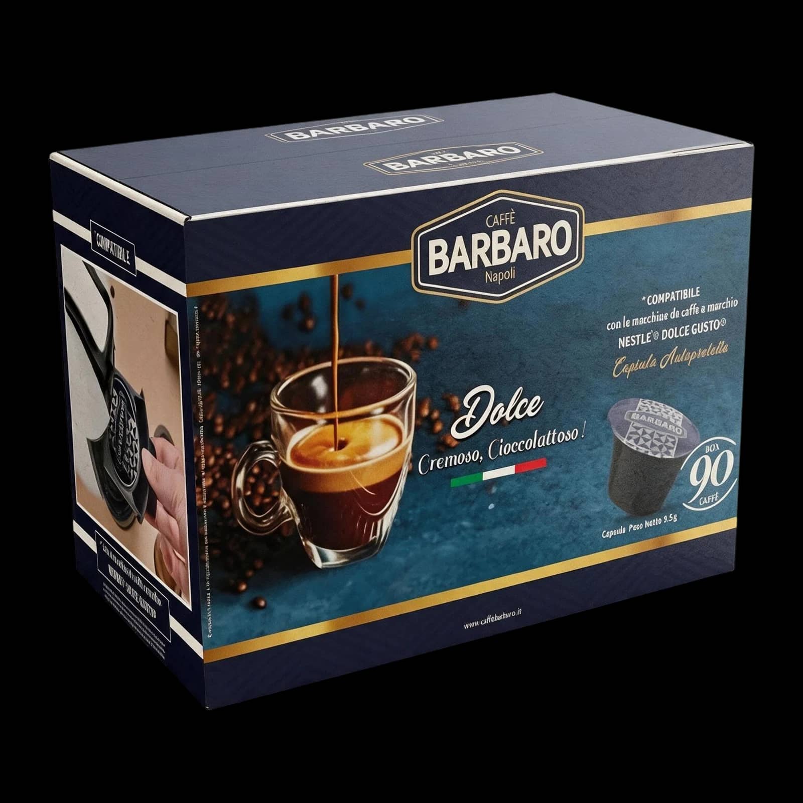 Barbaro Cremoso Rosa 90 Capsule | Dolce Gusto